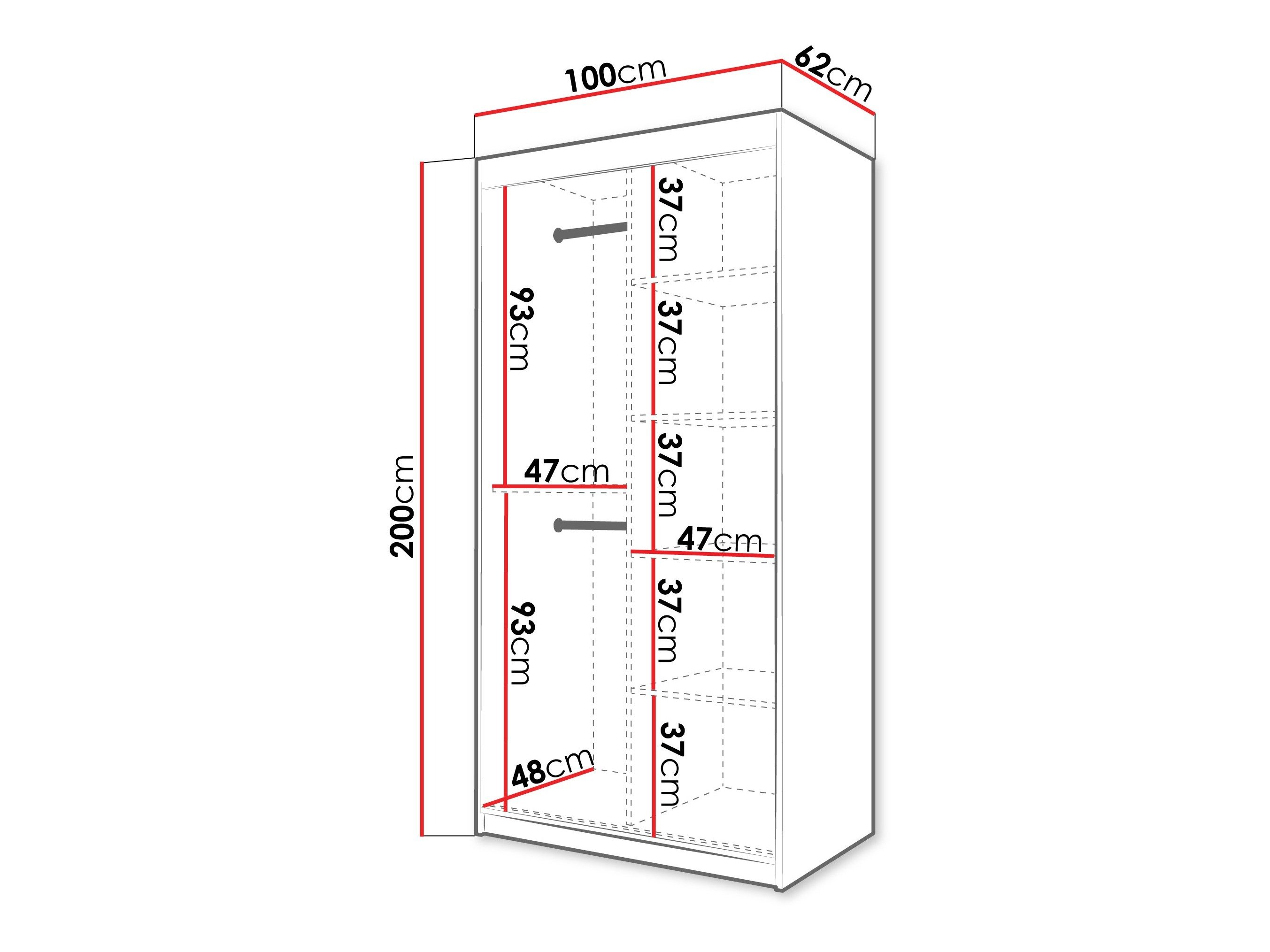 Armoire Hartford 578 (Chêne Artisan)