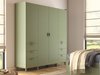 Armoire Fertalu 101 (Vert + Chêne)