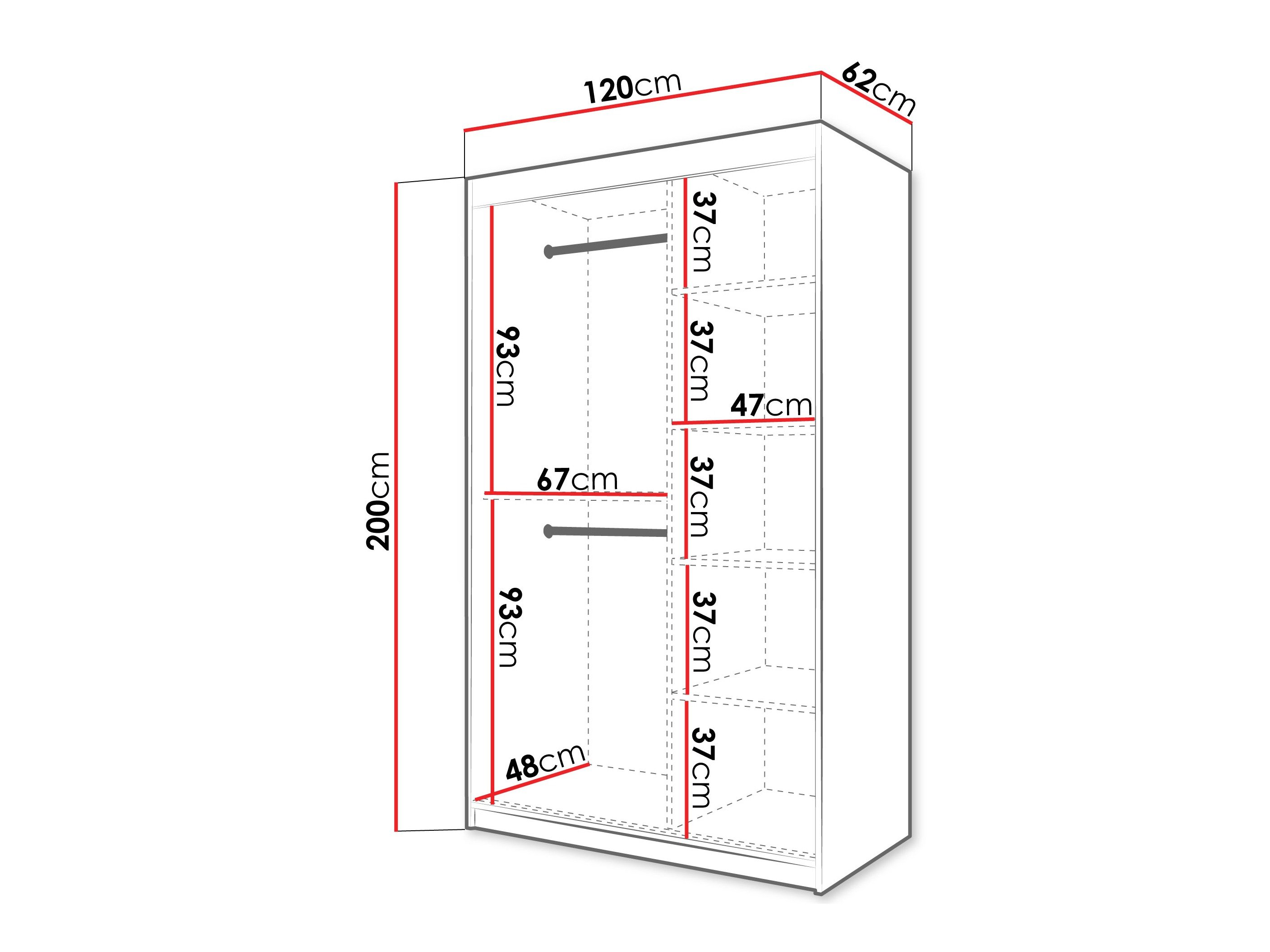 Armoire Hartford 578 (Blanc)