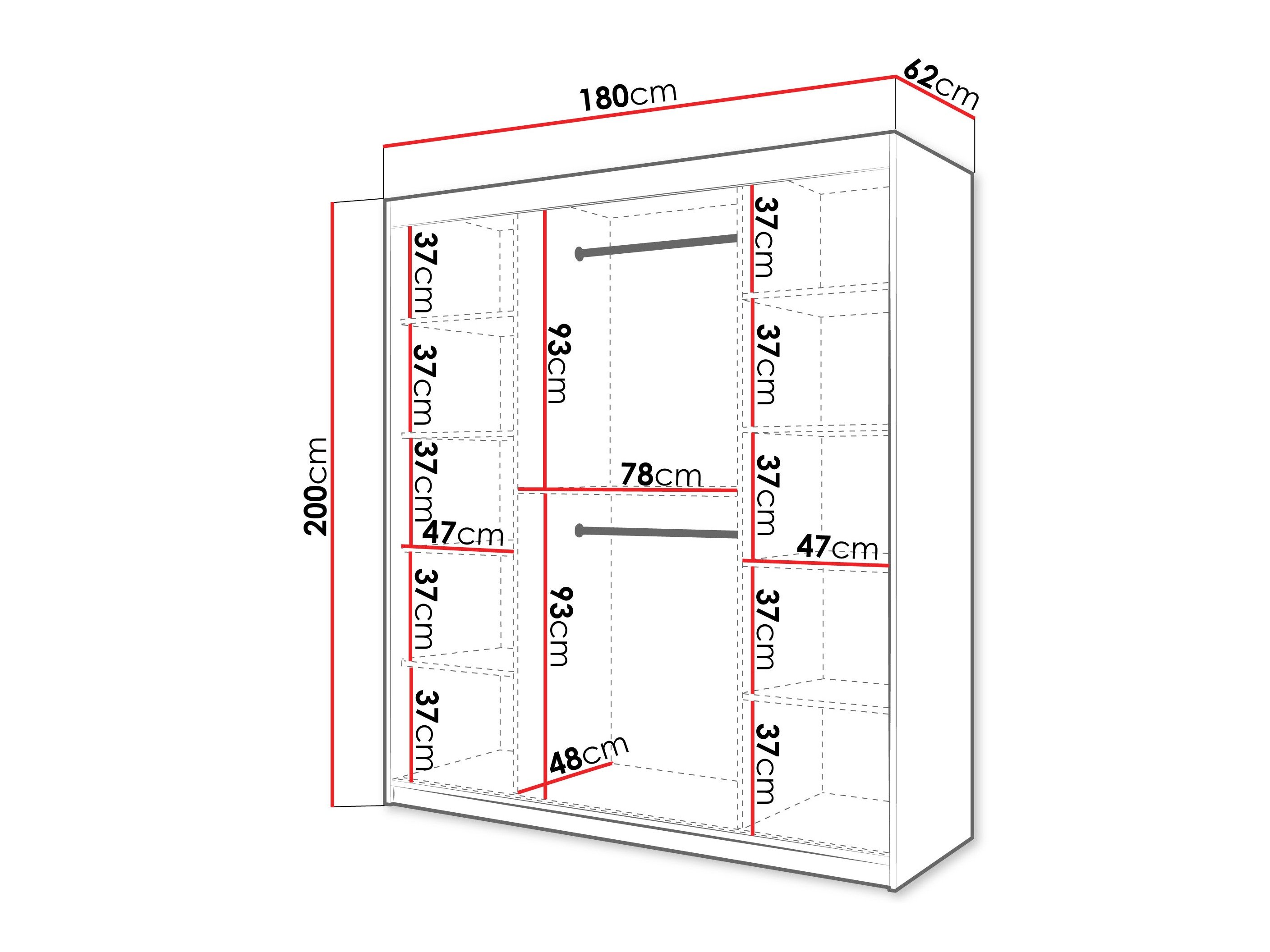 Armoire Hartford 578 (Blanc)