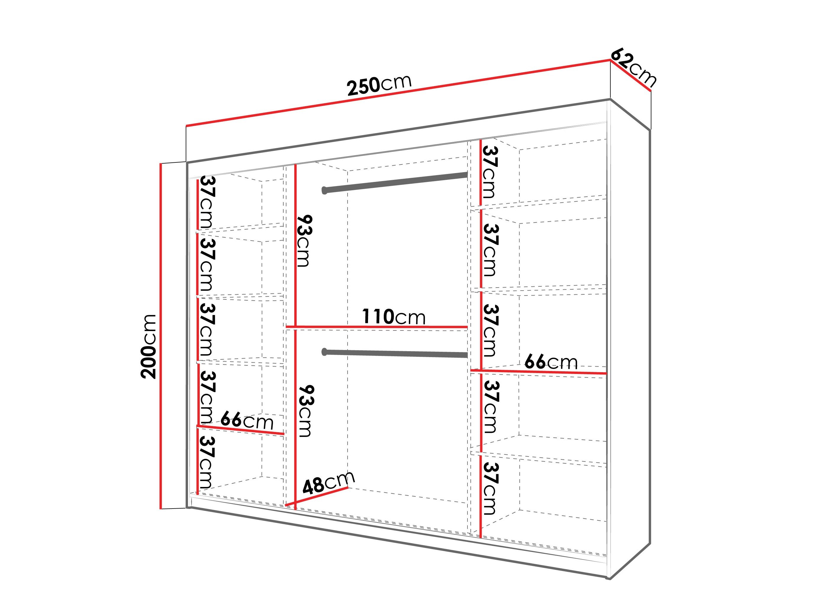 Armoire Hartford 578 (Blanc)