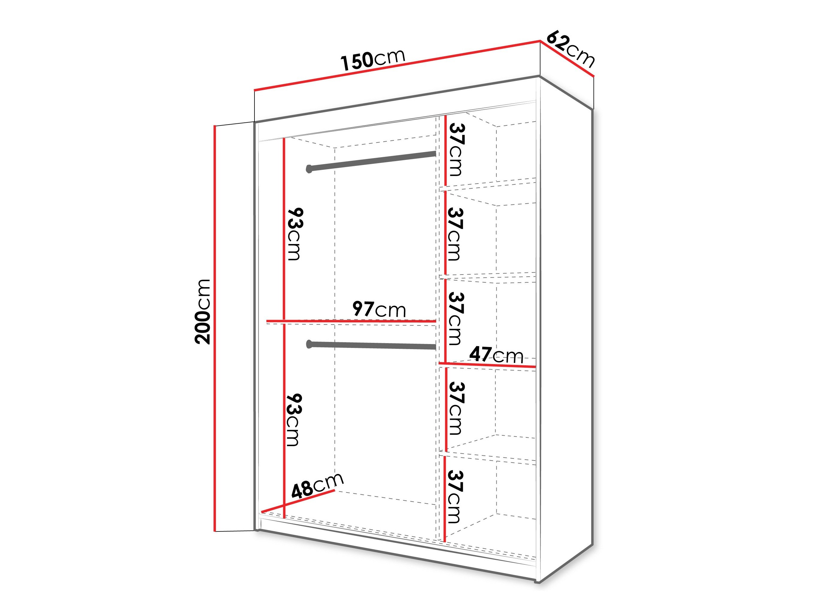 Armoire Hartford 578 (Cachemire)