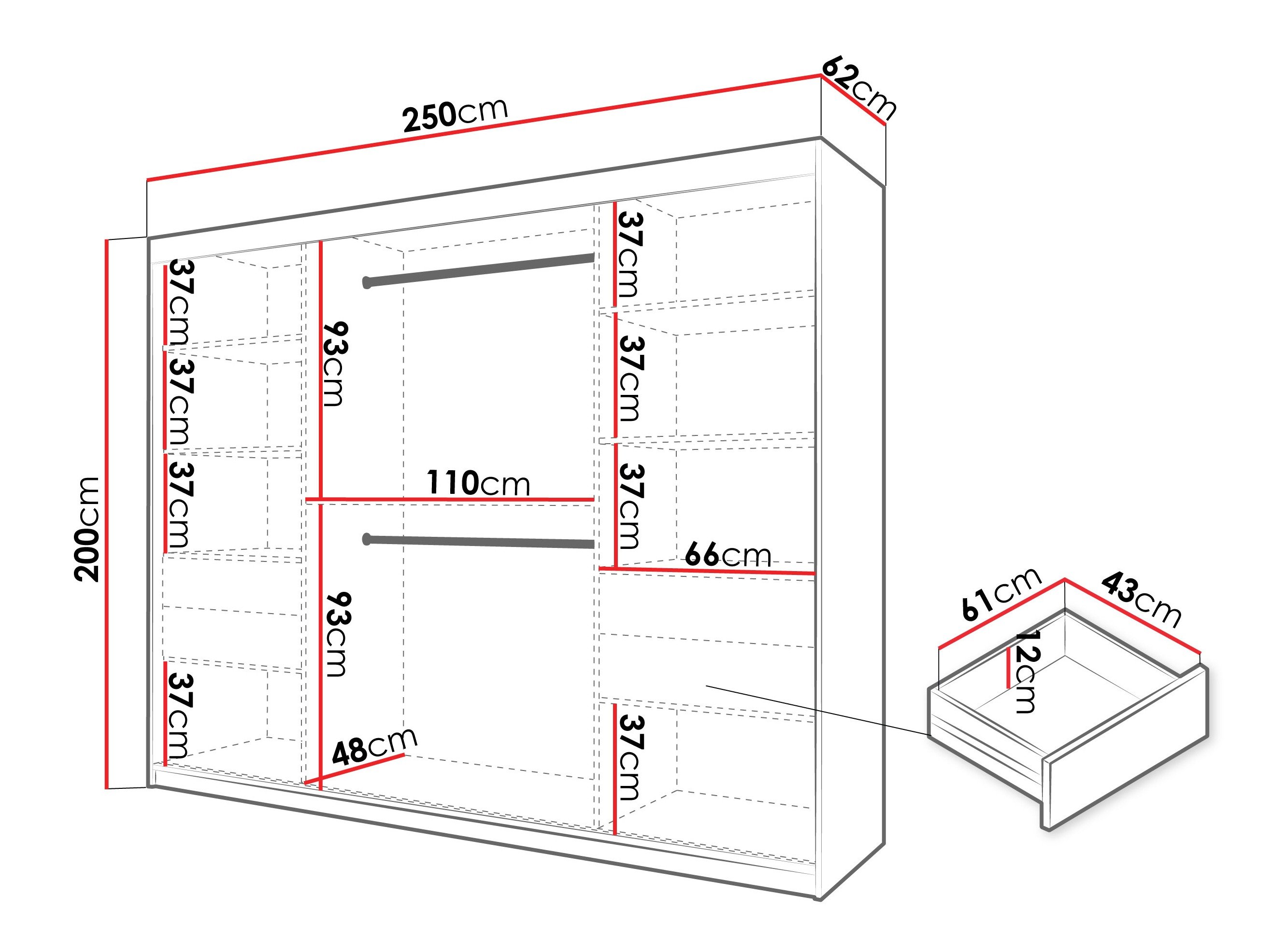Armoire Hartford 578 (Cachemire)