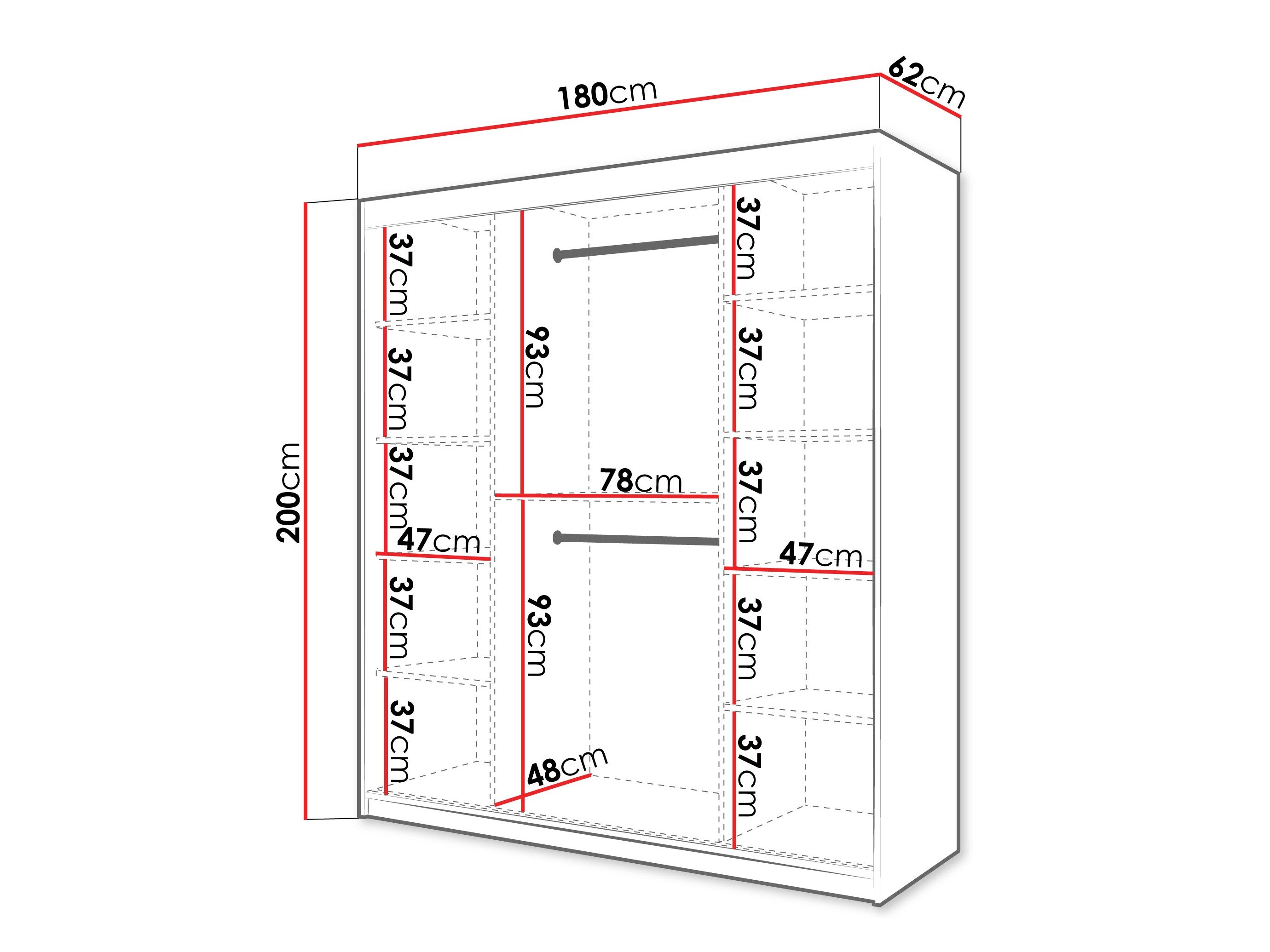 Armoire Hartford 578 (Chêne Artisan)