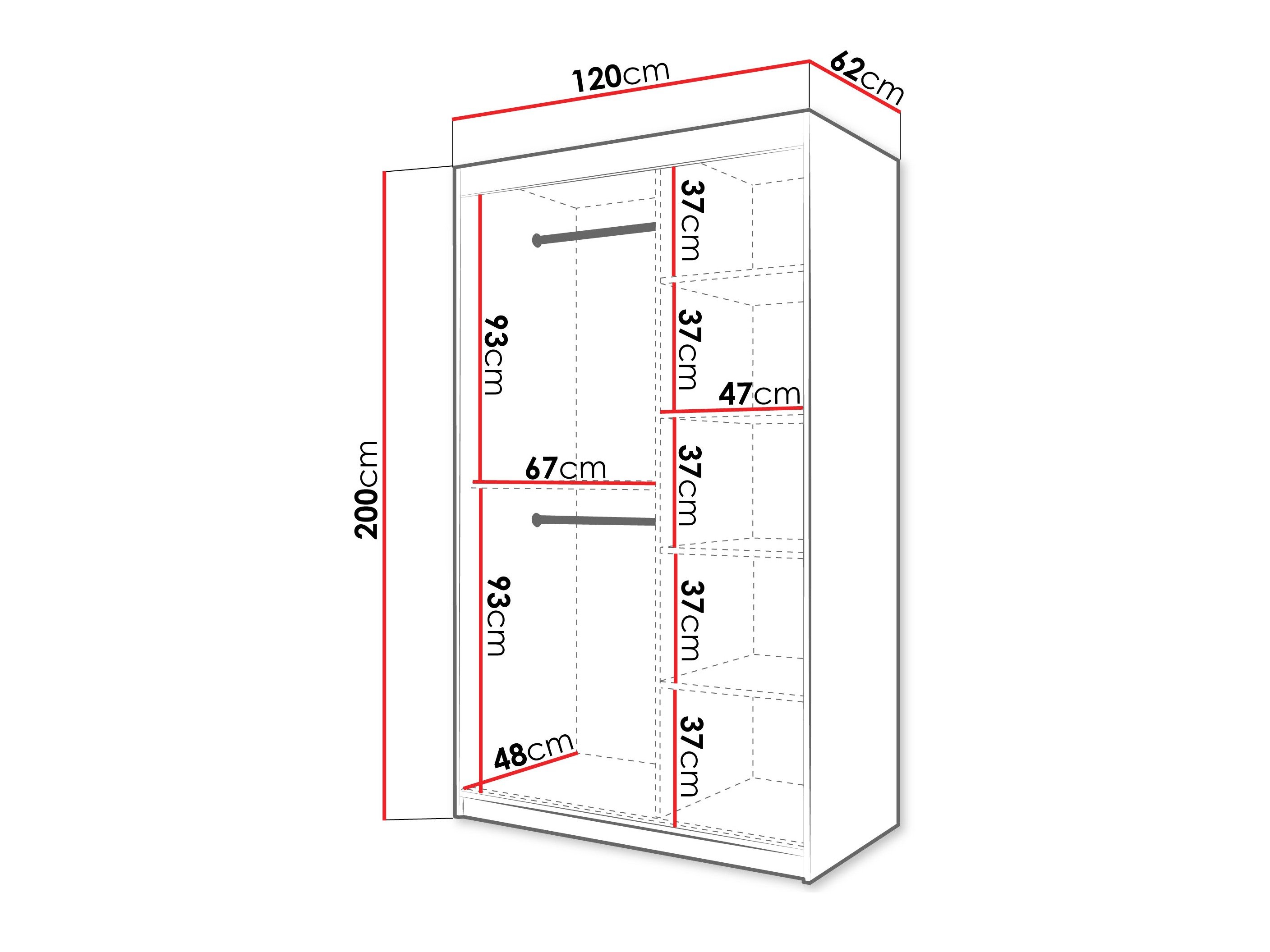 Armoire Hartford 578 (Sonoma chêne)