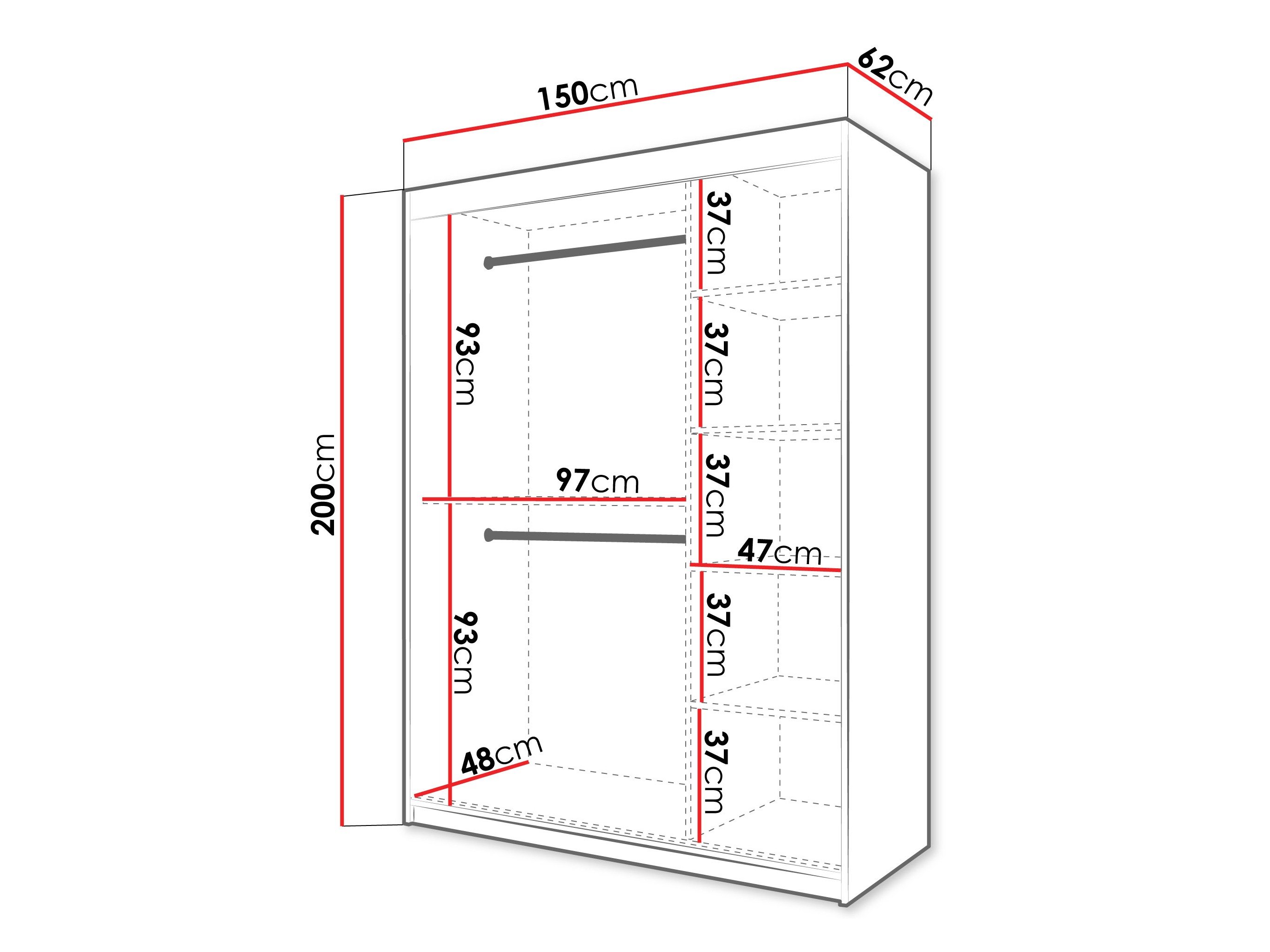 Armoire Hartford 578 (Sonoma chêne)