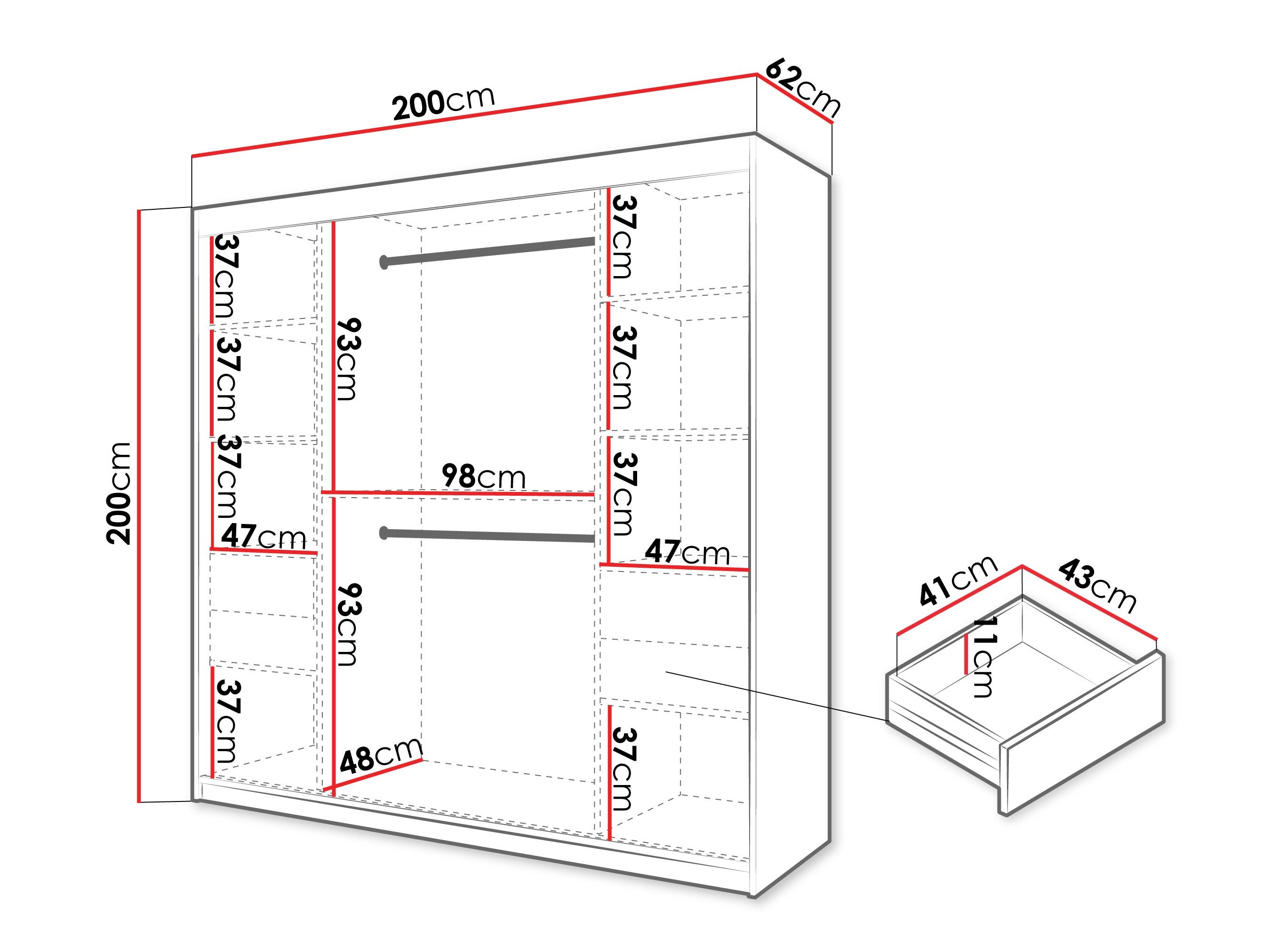 Armoire Hartford 578 (Sonoma chêne)