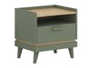 Table de chevet Fertalu 102 (Vert + Chêne)