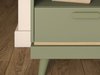 Table de chevet Fertalu 102 (Vert + Chêne)