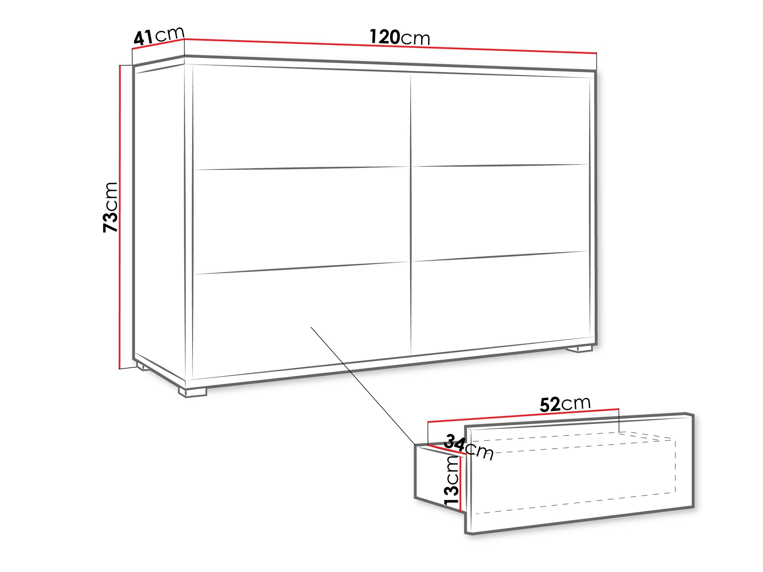 Commode Comfivo Tutela II (Chêne)