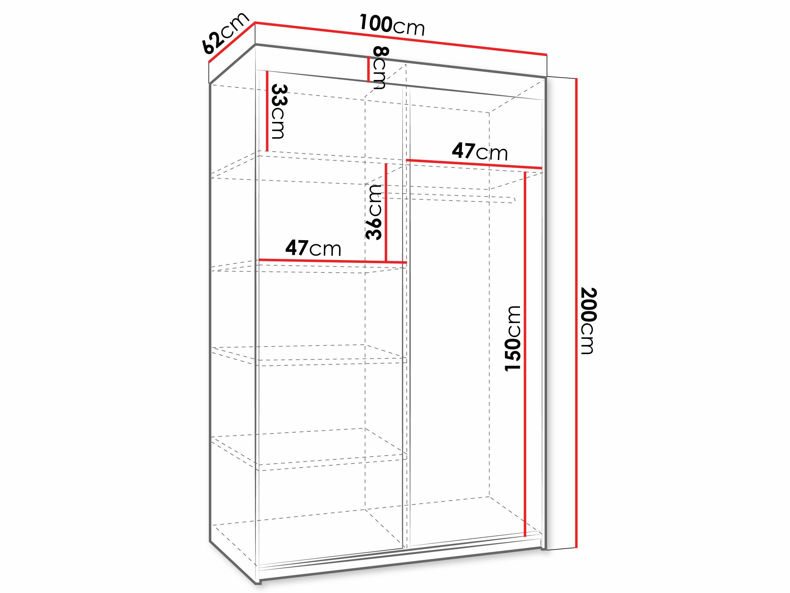 Armoire Dover 103 (Sonoma chêne)