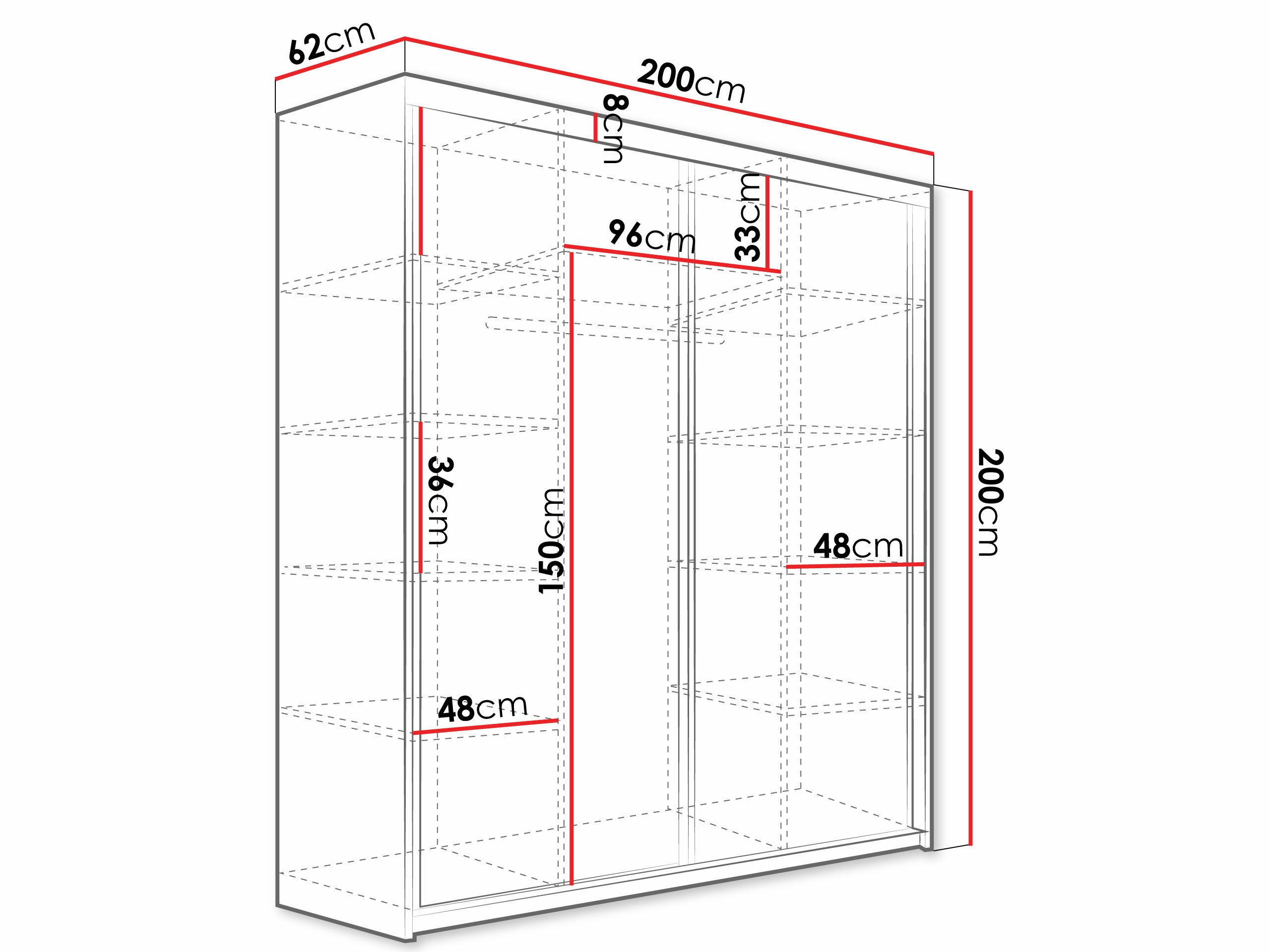 Armoire Dover 107 (Sonoma chêne)