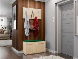 Meuble d'entrée Comfivo Fersoe 117 (Chêne)