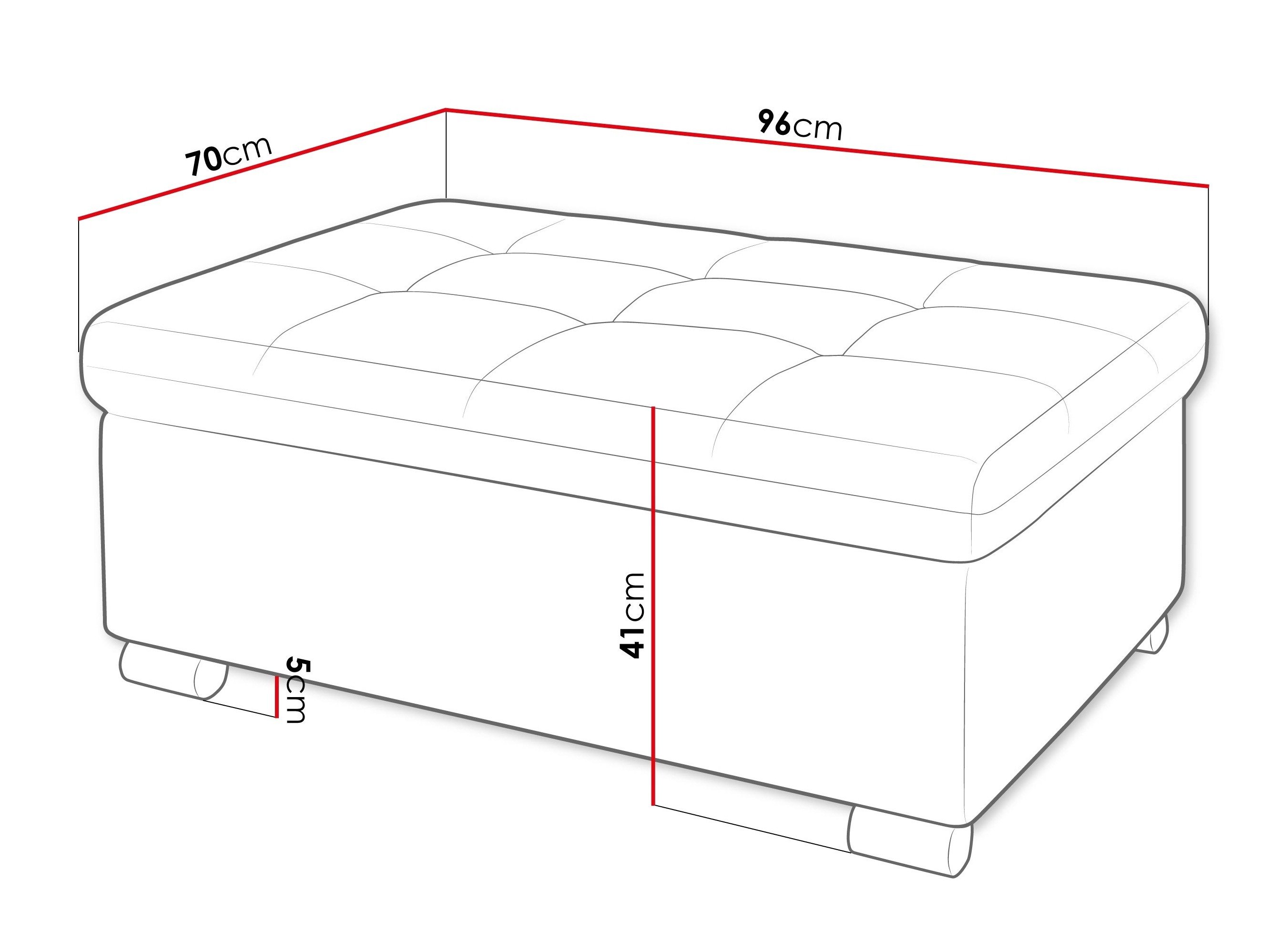 Banc rembourré Comfivo Gemma I (Manza 22)