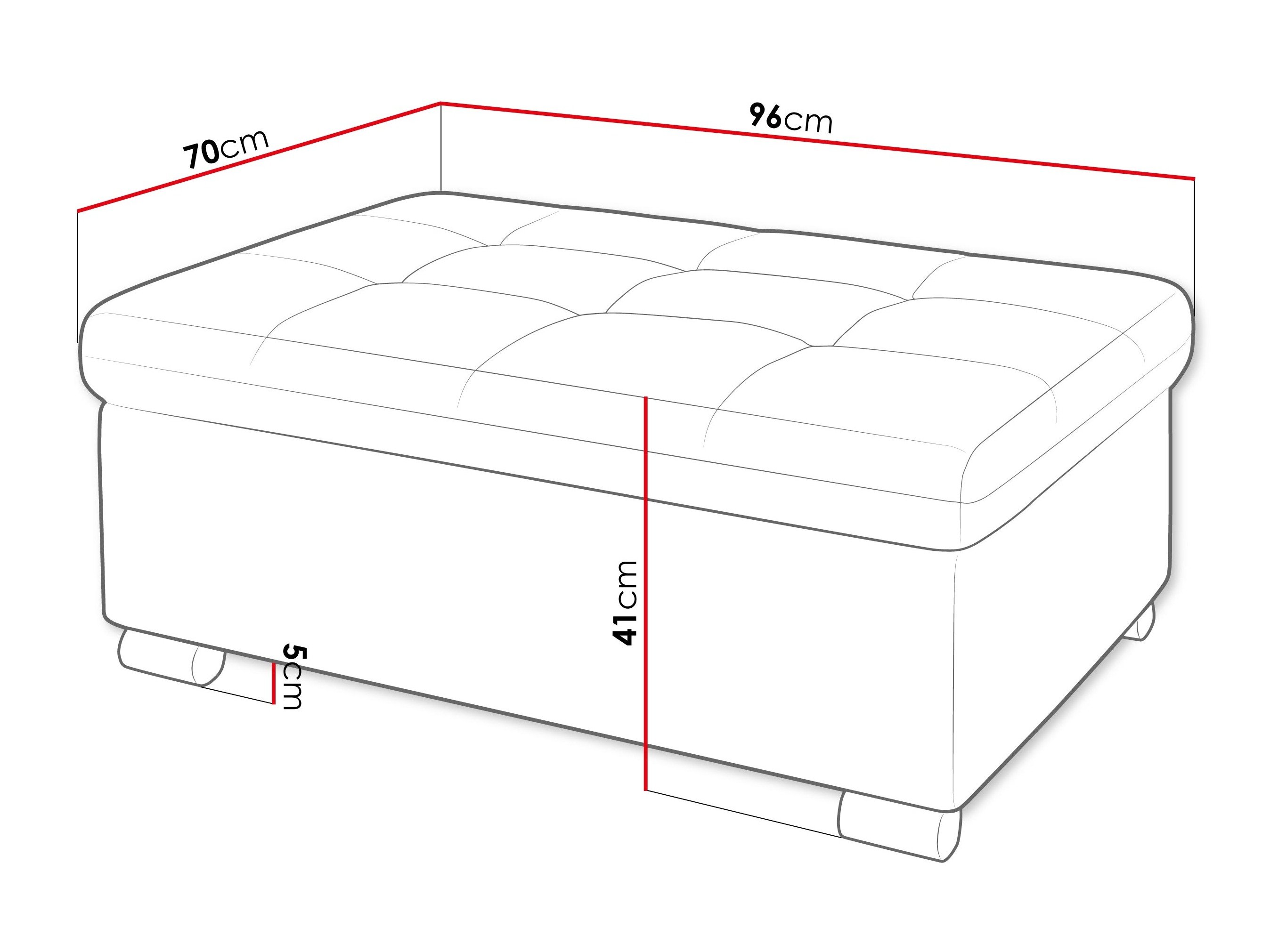 Banc rembourré Comfivo Gemma I (Maya 09)
