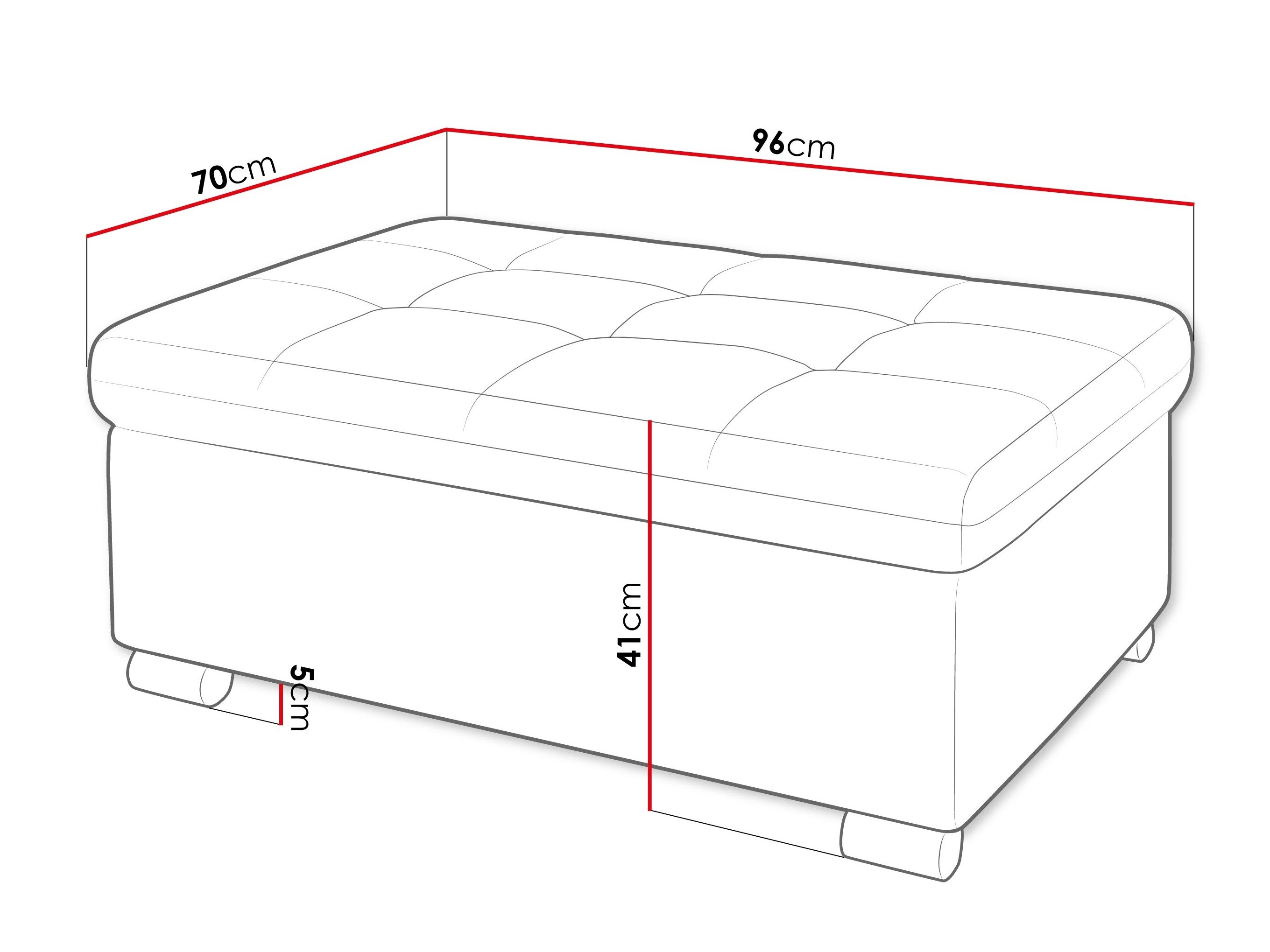 Banc rembourré Comfivo Gemma I (Zoya 03)
