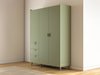 Armoire Fertalu 100 (Vert + Chêne)