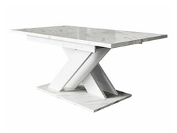 Table Goodyear 103 (Marbre blanc + Blanc)