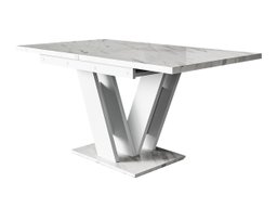 Table Goodyear 104 (Marbre blanc + Blanc)