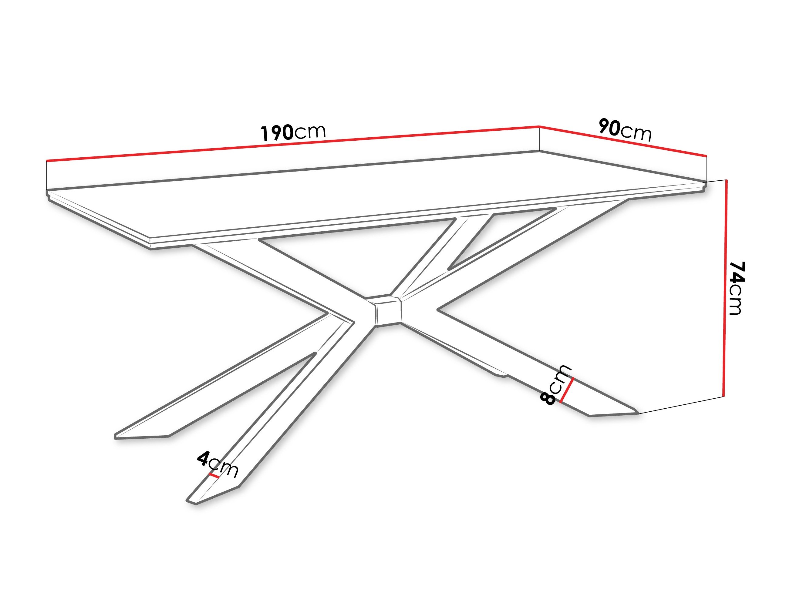 Table Goodyear 135 (Chêne wotan)