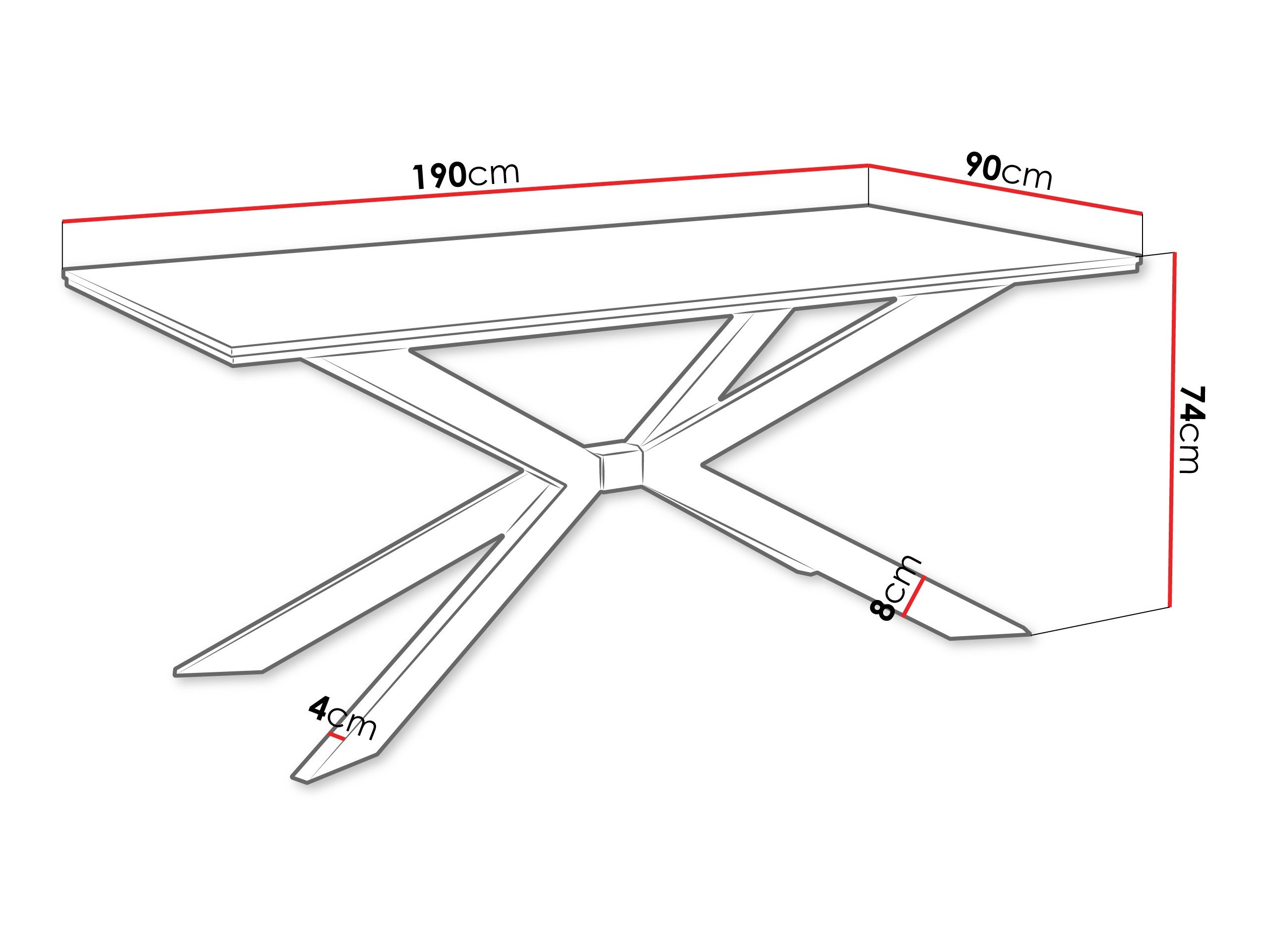 Table Goodyear 135 (Marbre blanc)