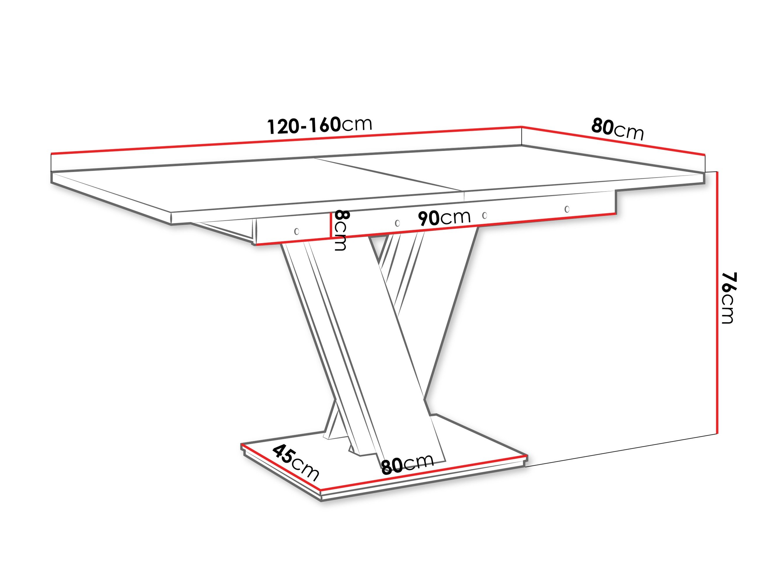 Table Musus (Marbre blanc + Blanc)