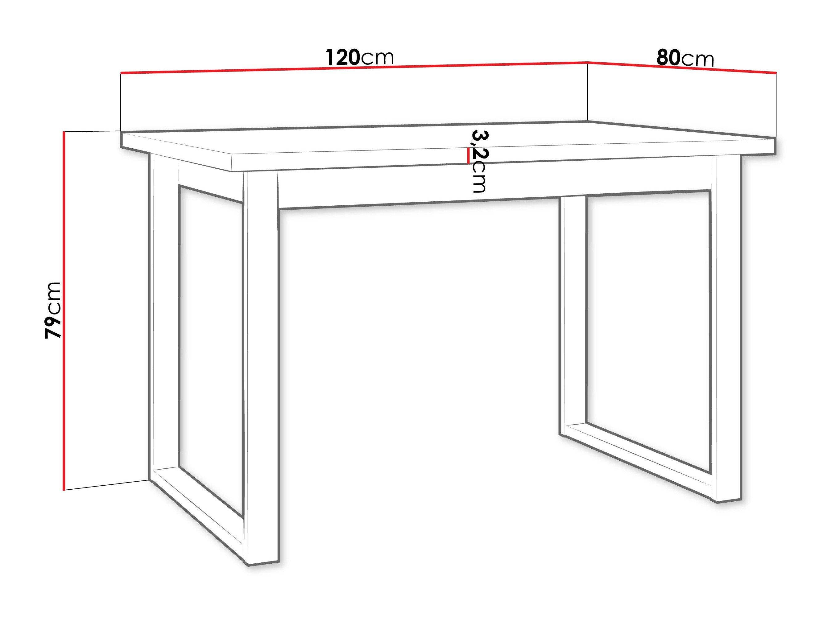 Table Victorville 378 (Chêne Artisan + Noir)