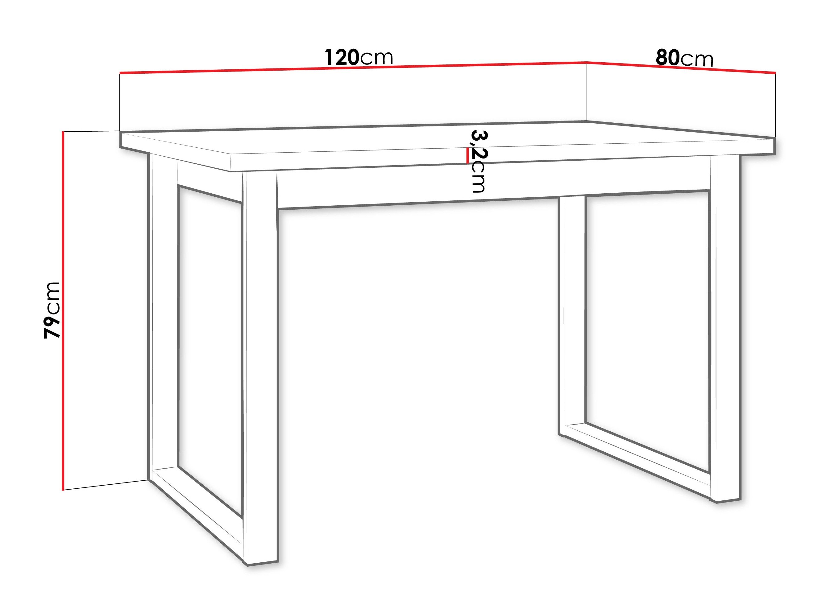 Table Victorville 378 (Chêne wotan + Noir)
