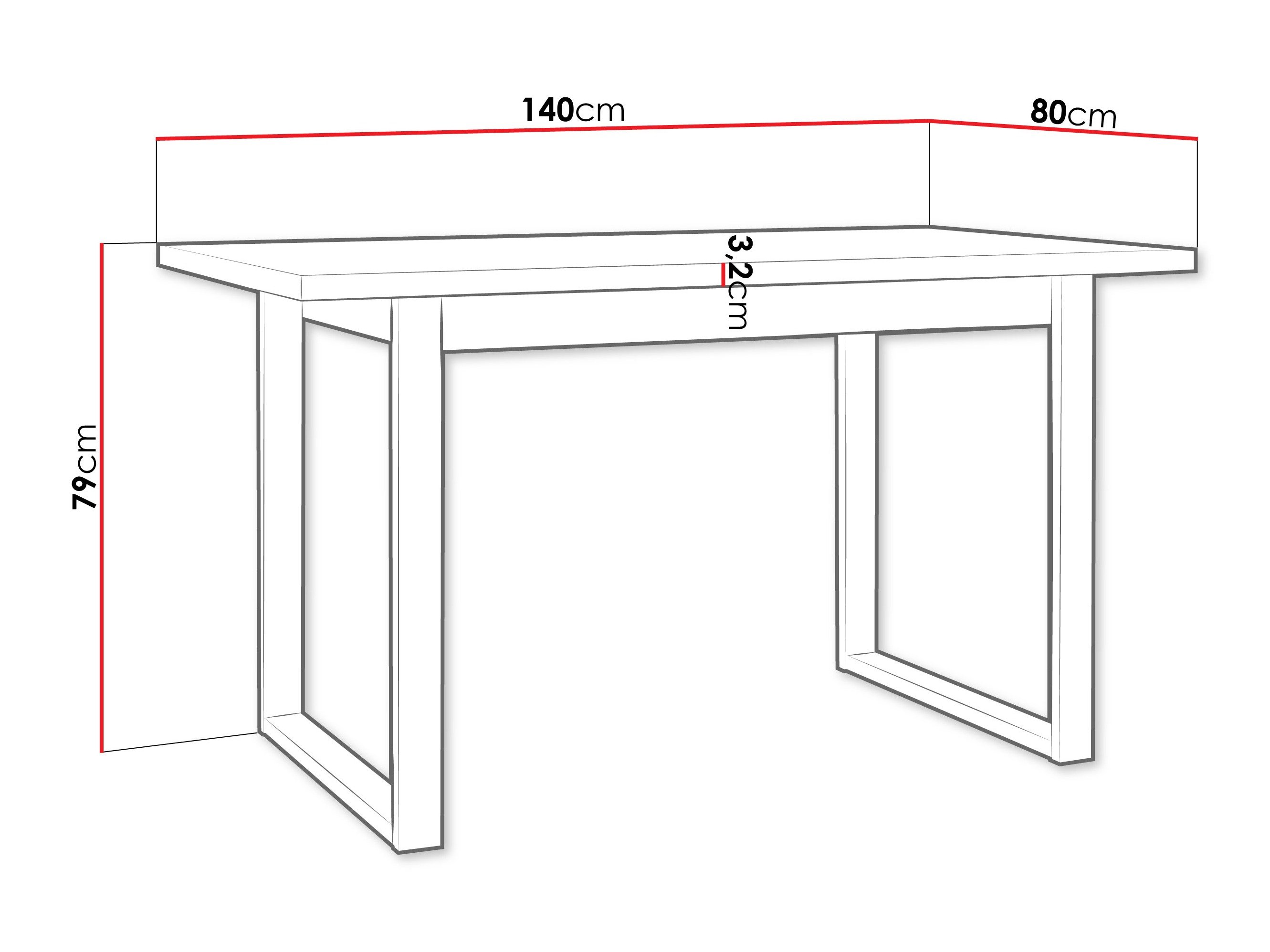 Table Victorville 379 (Chêne wotan + Noir)