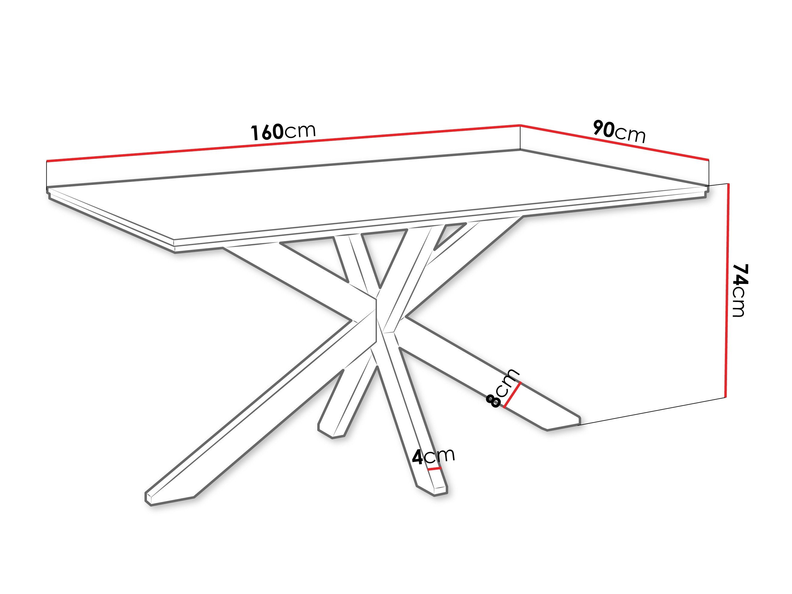Table Goodyear 136 (Marbre noir)