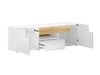 Meuble TV Torsone 101 (Blanc + Blanc brillant + Chêne de san remo)