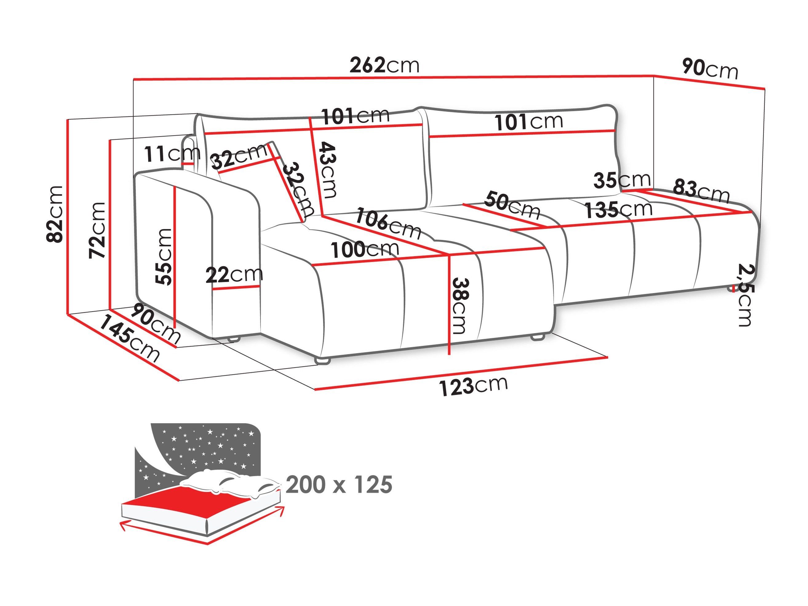 Canapé d'angle Comfivo Laurus III (Velo 621)