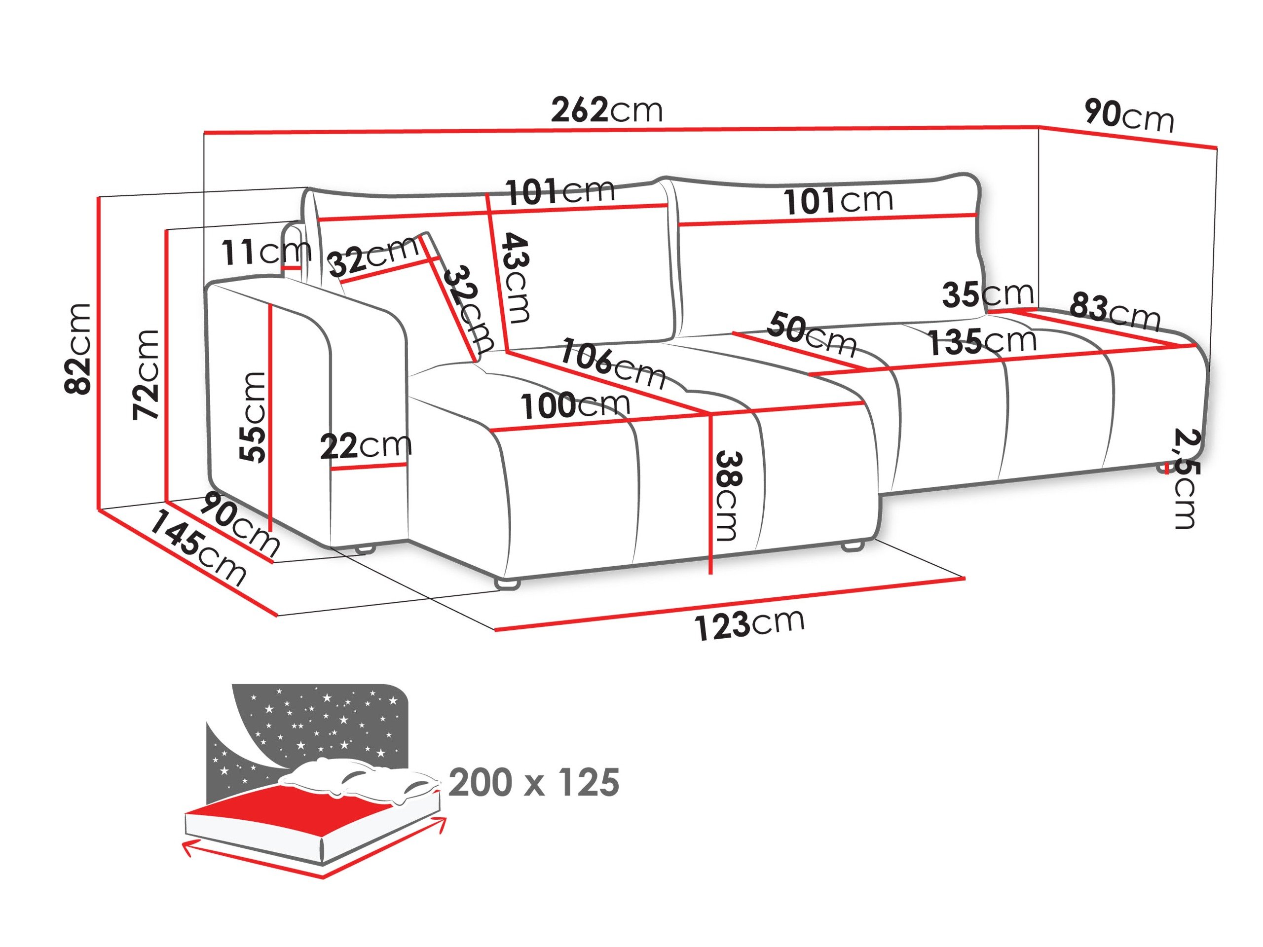 Canapé d'angle Comfivo Laurus III (Velo 636)