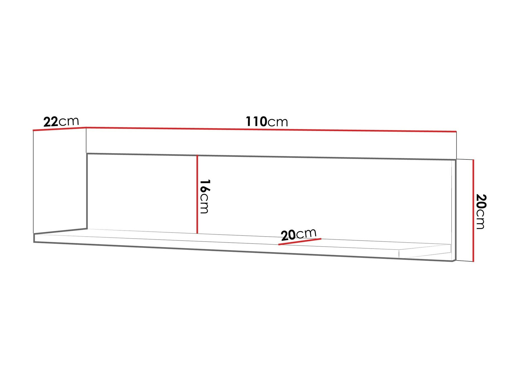 Étagère murale Romelbo 141 (Beige + Chêne)