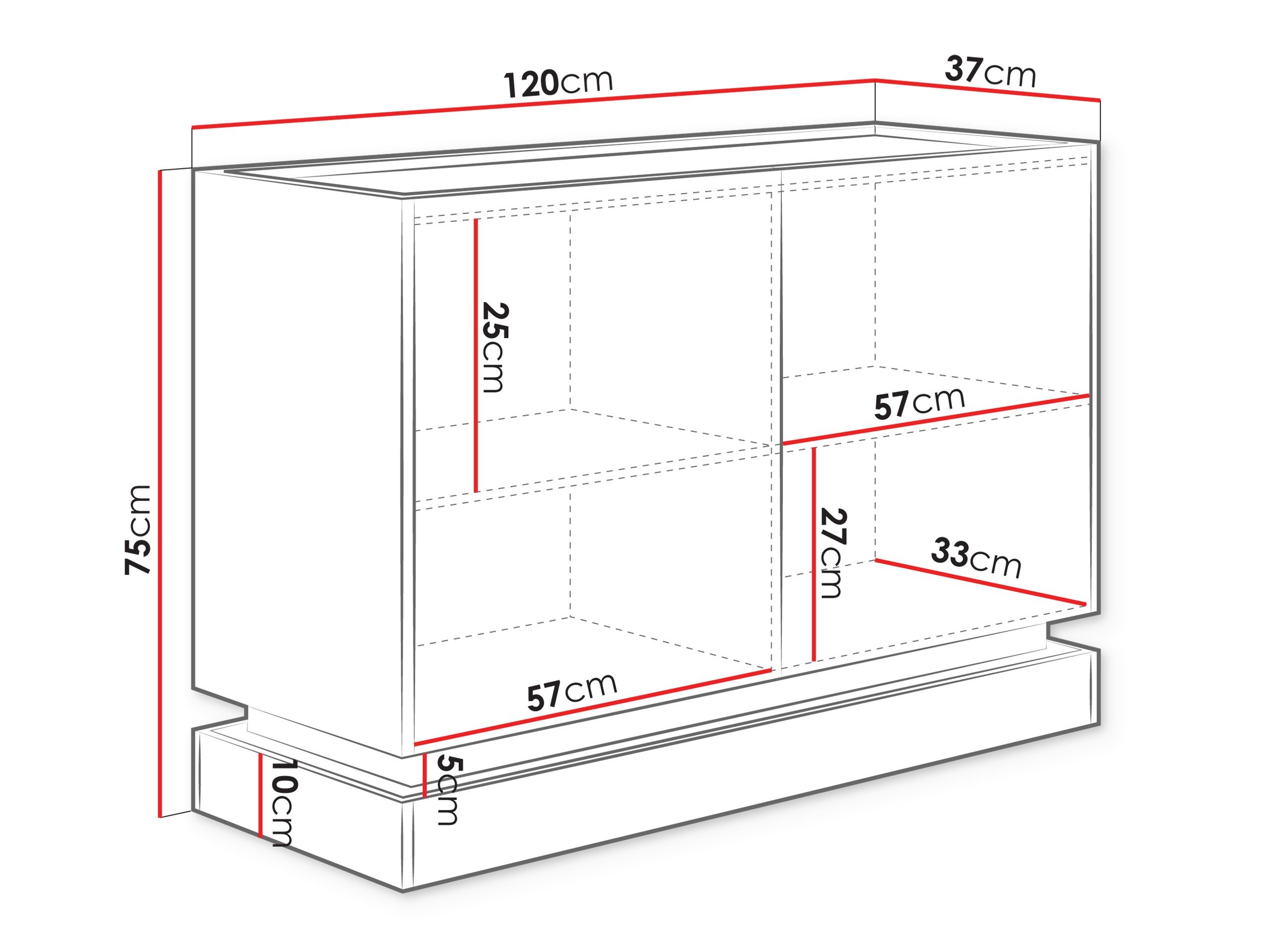 Buffet Comfivo Tilia (Brun clair + Chêne)