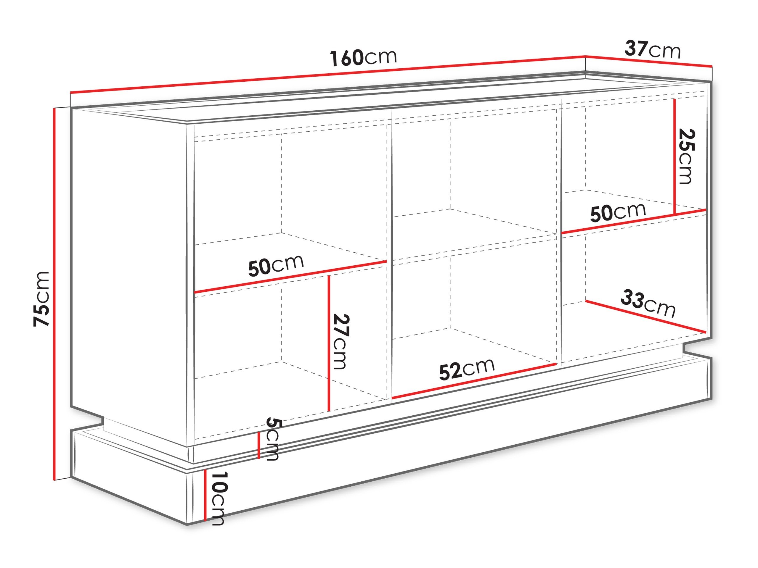 Buffet Comfivo Tilia I (Cachemire + Chêne)
