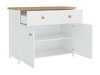 Commode Romelbo 150 (Blanc + Chêne)