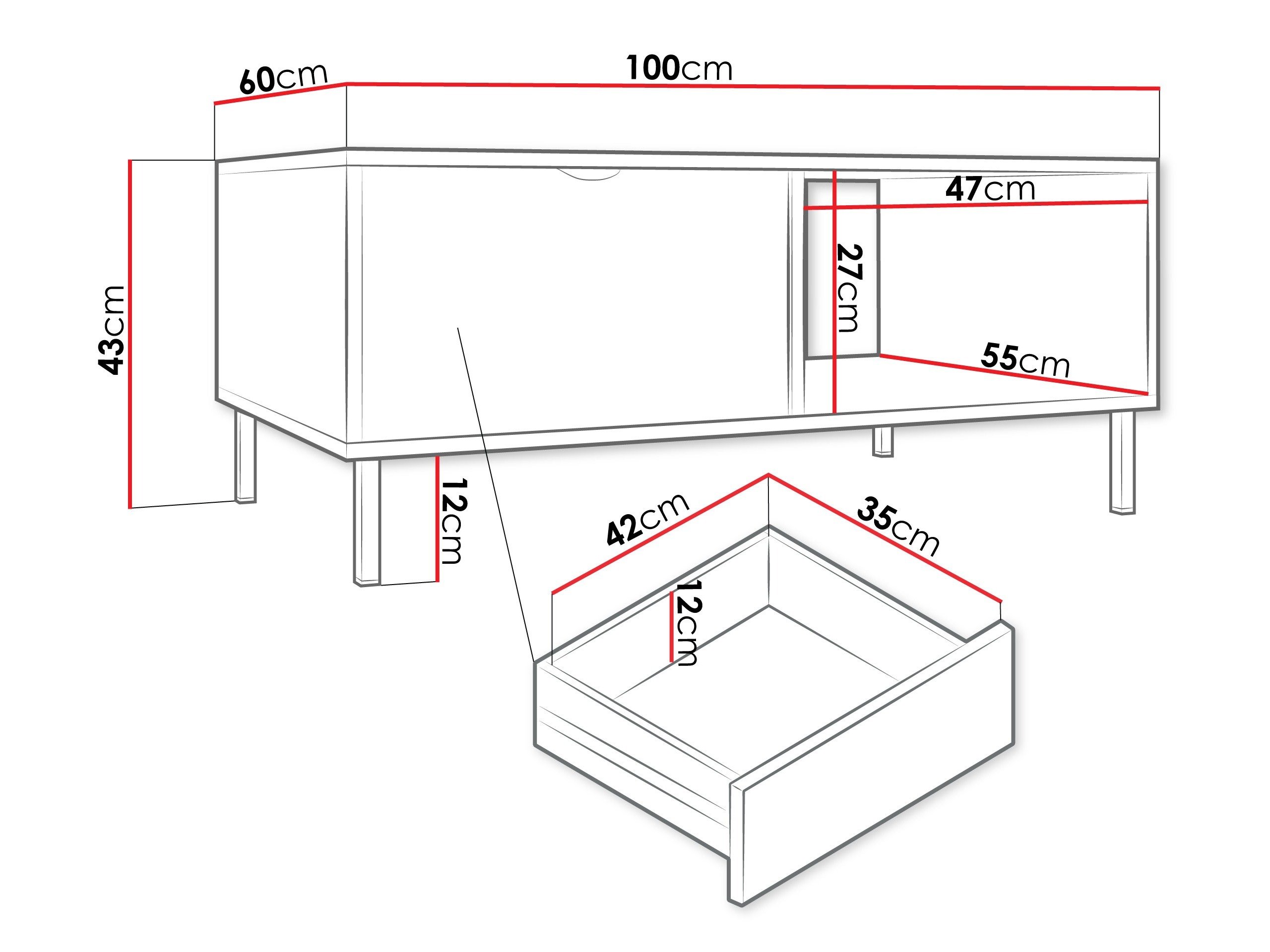 Table basse Comfivo Elblare 103