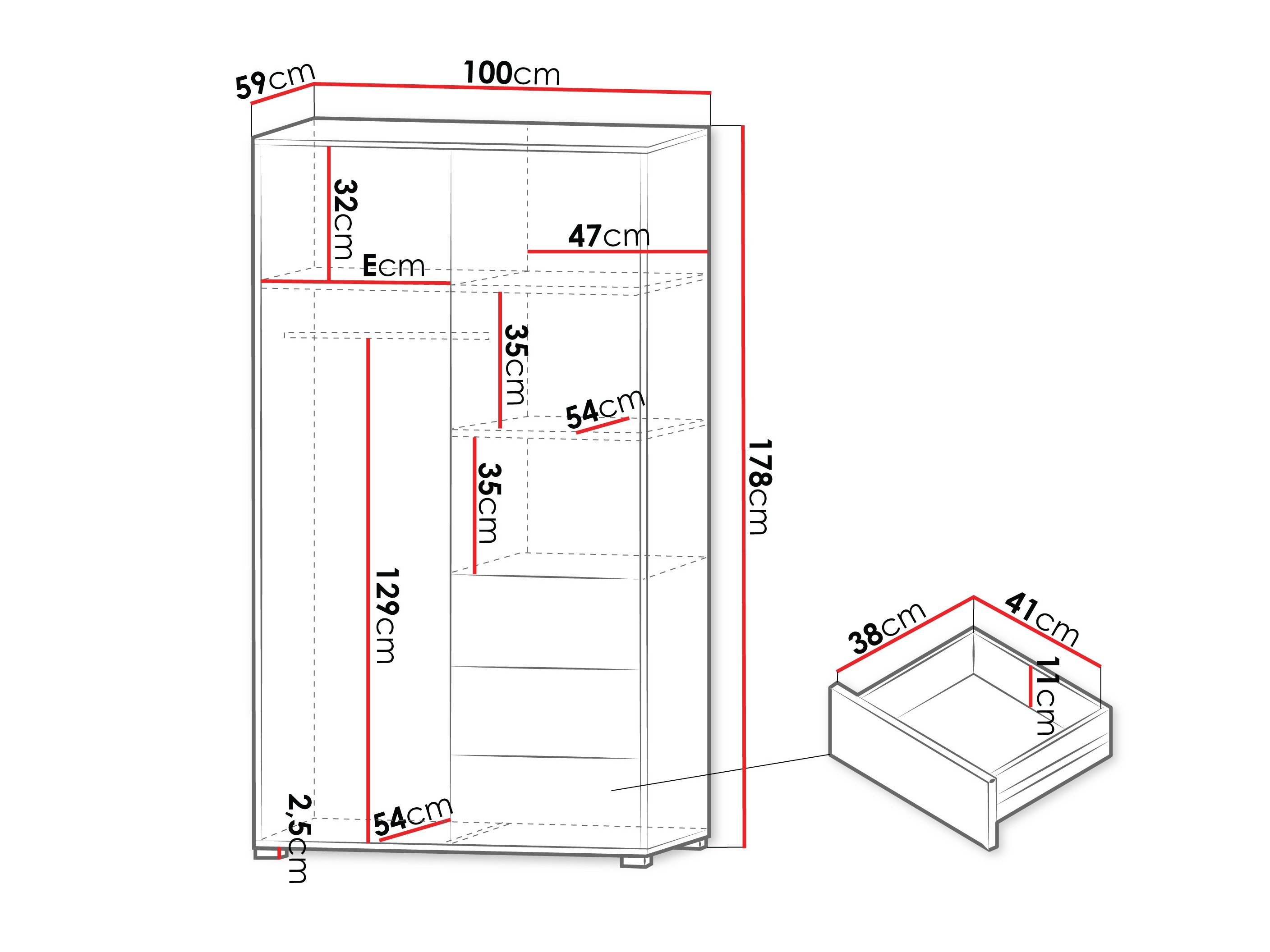 Armoire Comfivo Tutela (Cachemire)
