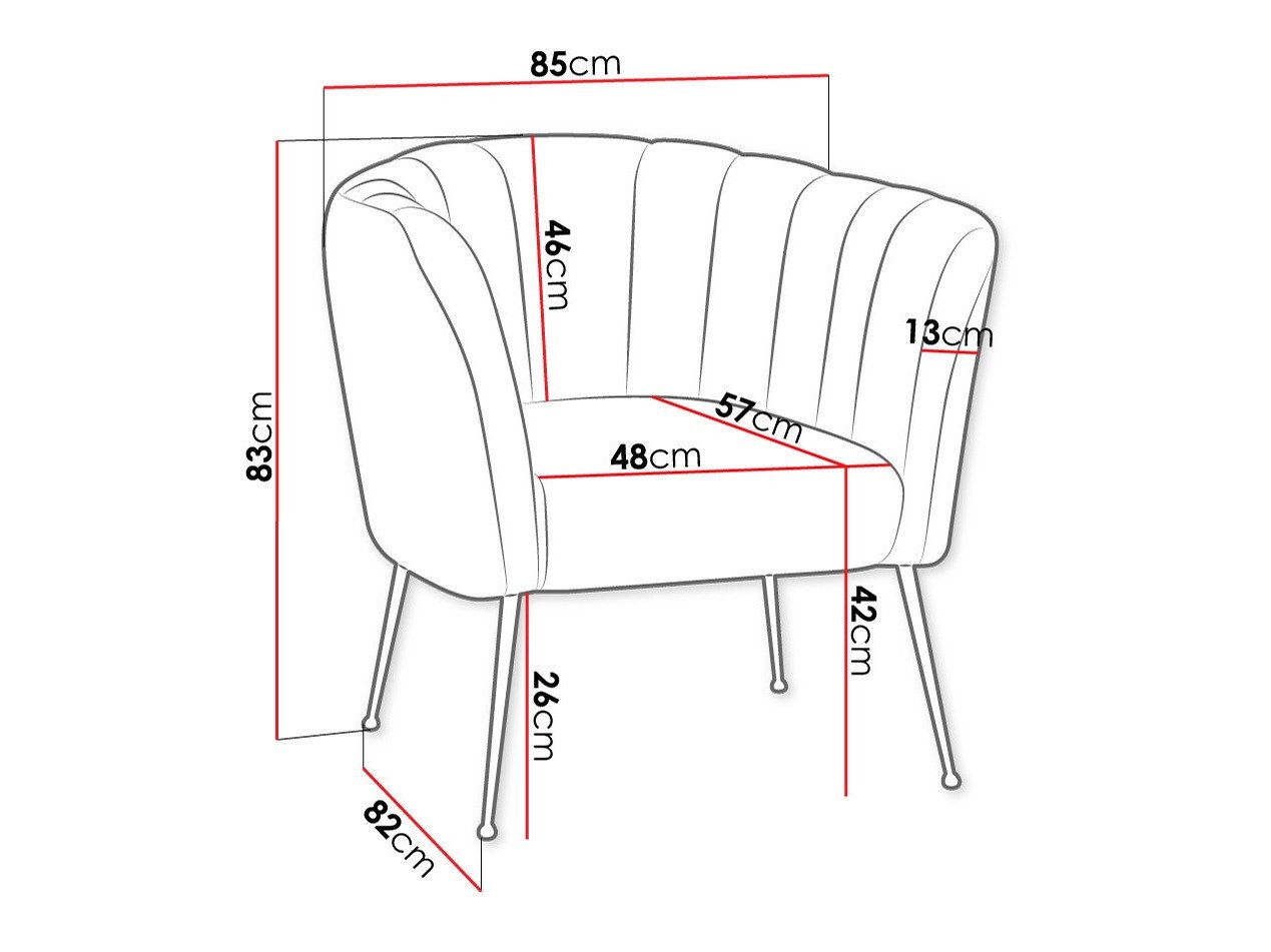 Fauteuil Orem 112 (Magic Velvet 2201)