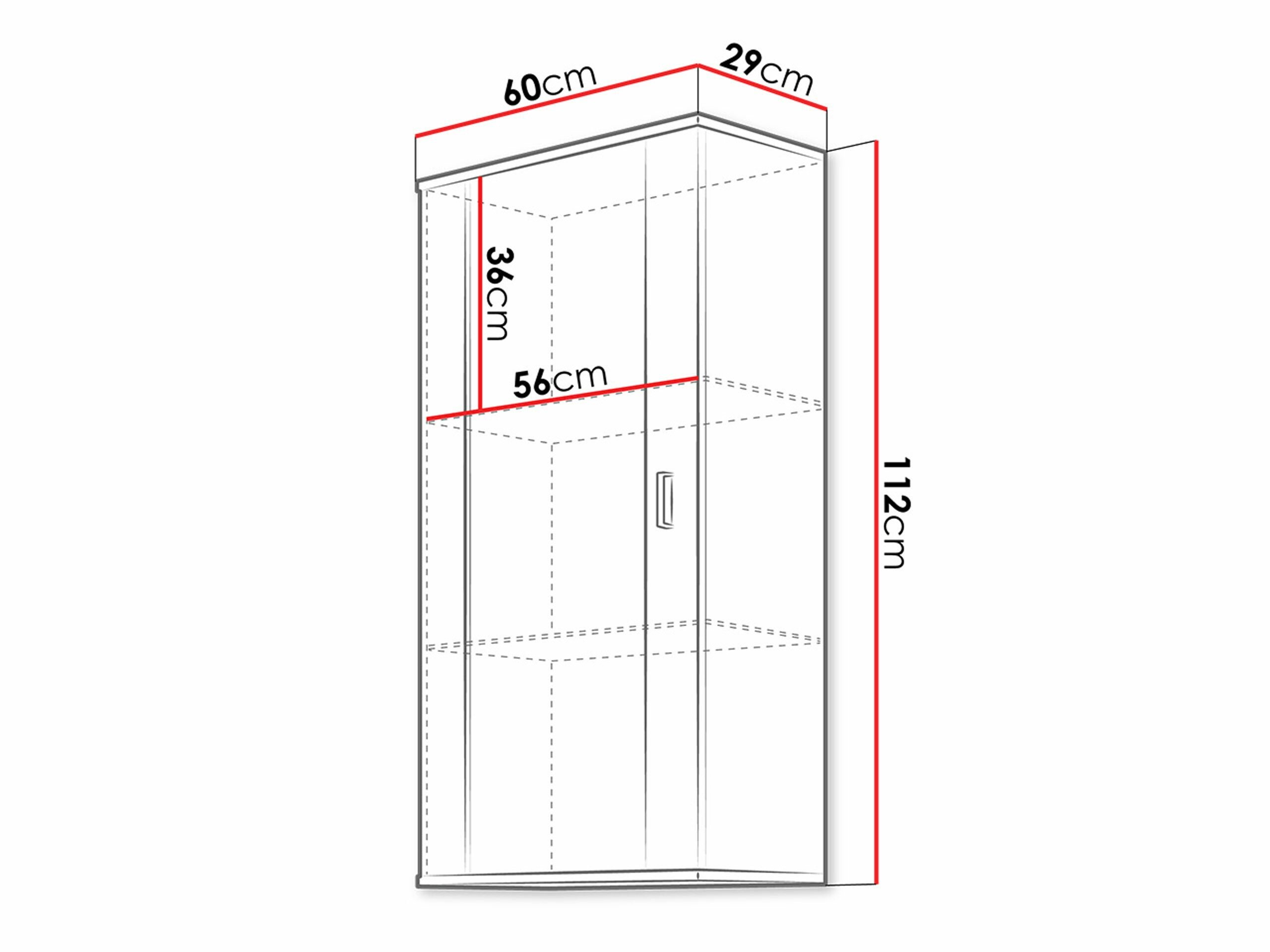 Armoire murale Tornola 103 (Chêne de Lefkas + Noir)