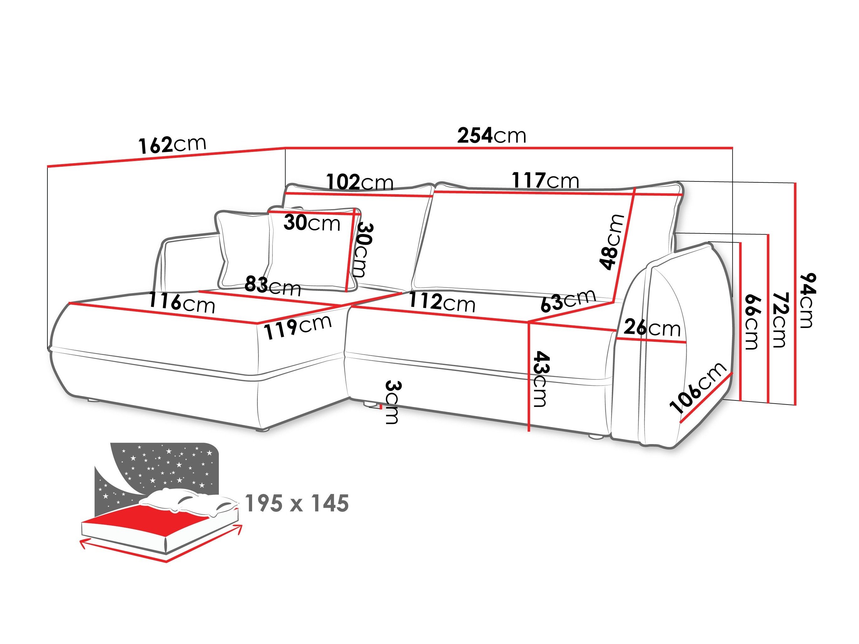 Canapé d'angle Kingman 101 (Lima 16)