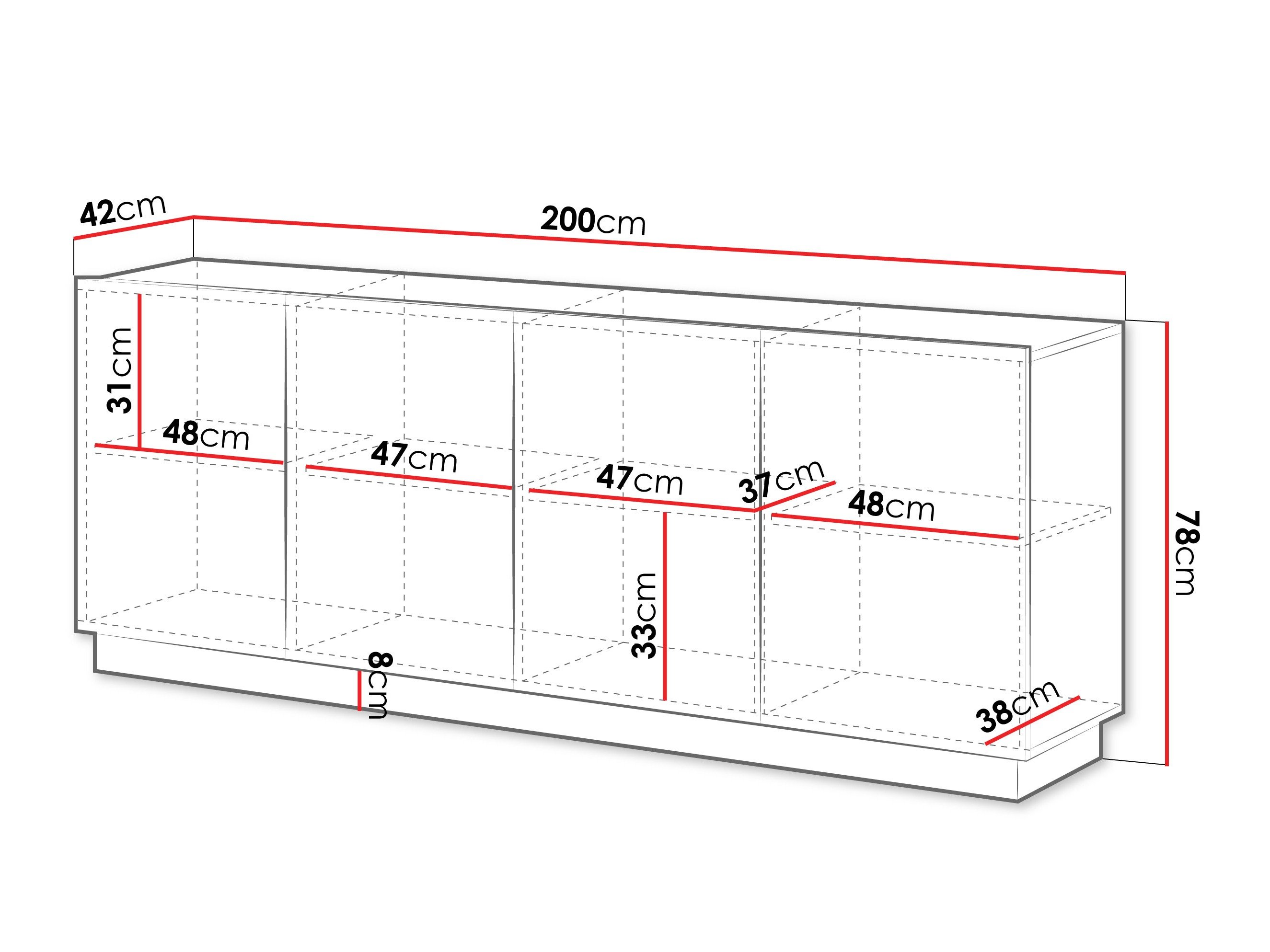 Buffet Lusonu 101 (Blanc)