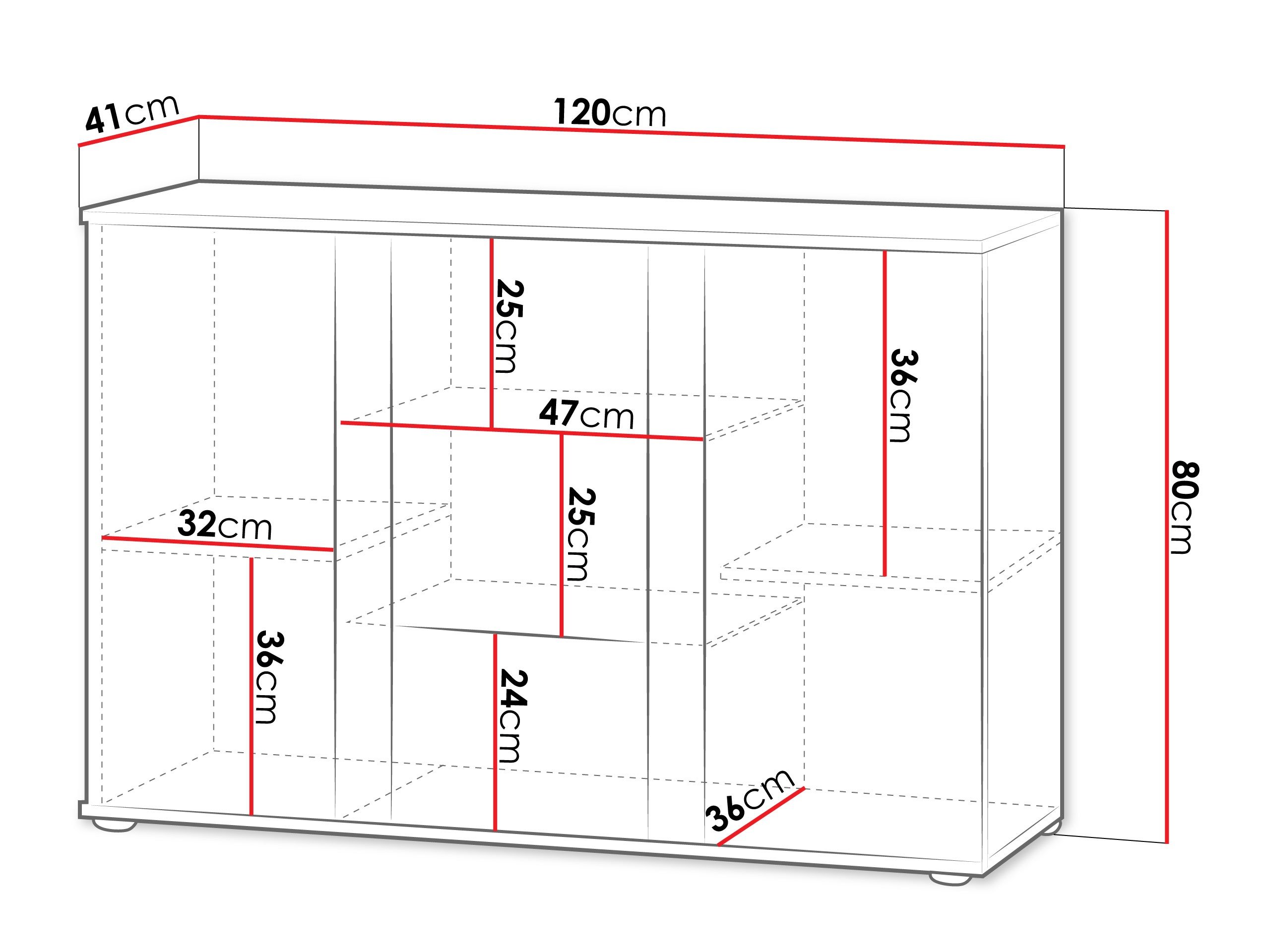 Buffet Tornola 106 (Cachemire + Noir)