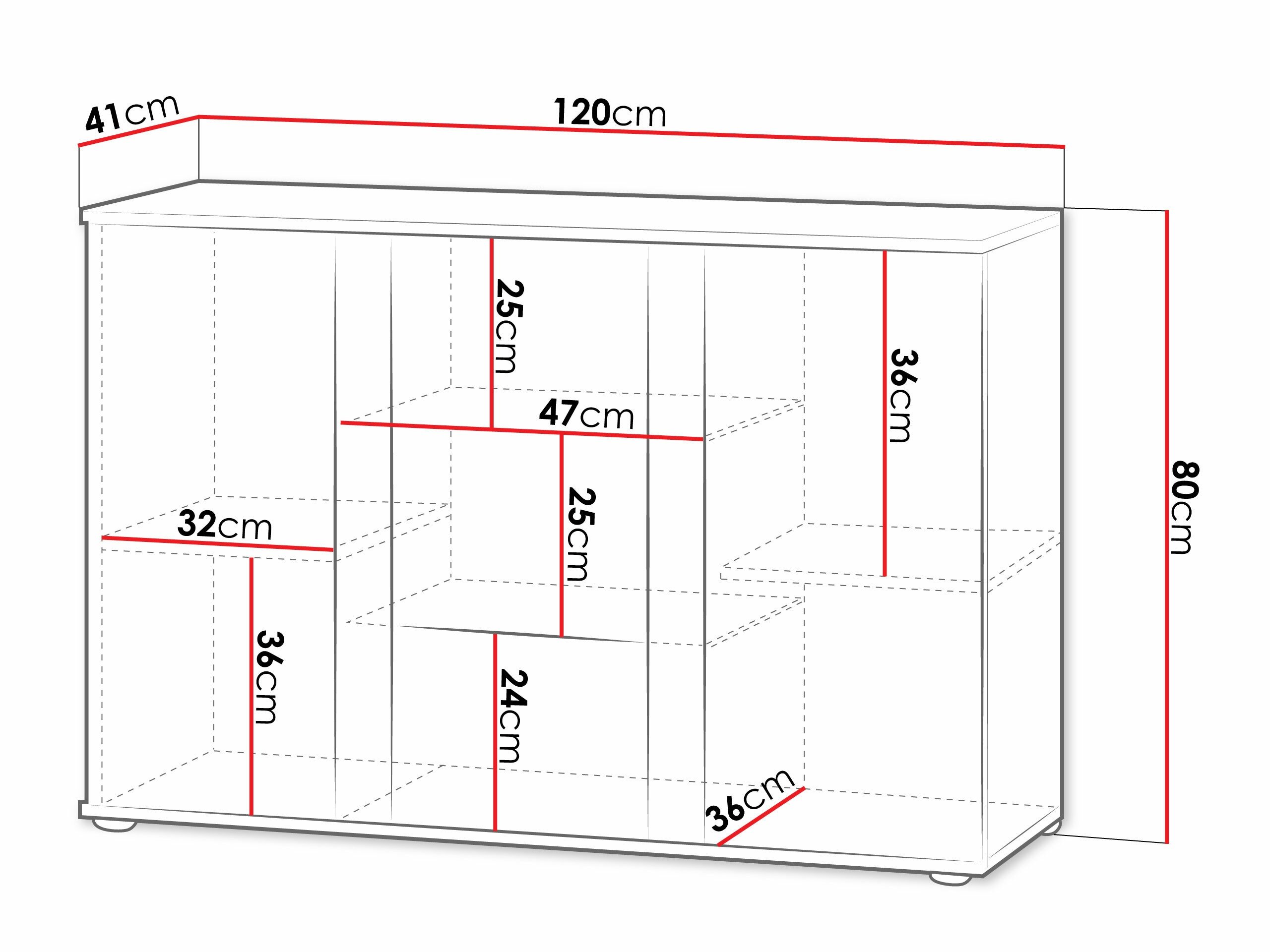Buffet Tornola 106 (Chêne de Lefkas + Noir)