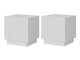 Ensemble de tables de chevet Lingua (Blanc)