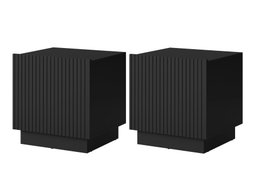 Ensemble de tables de chevet Lingua (Noir)