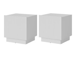 Ensemble de tables de chevet Lusonu 105 (Blanc)