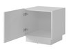 Ensemble de tables de chevet Lusonu 105 (Blanc)