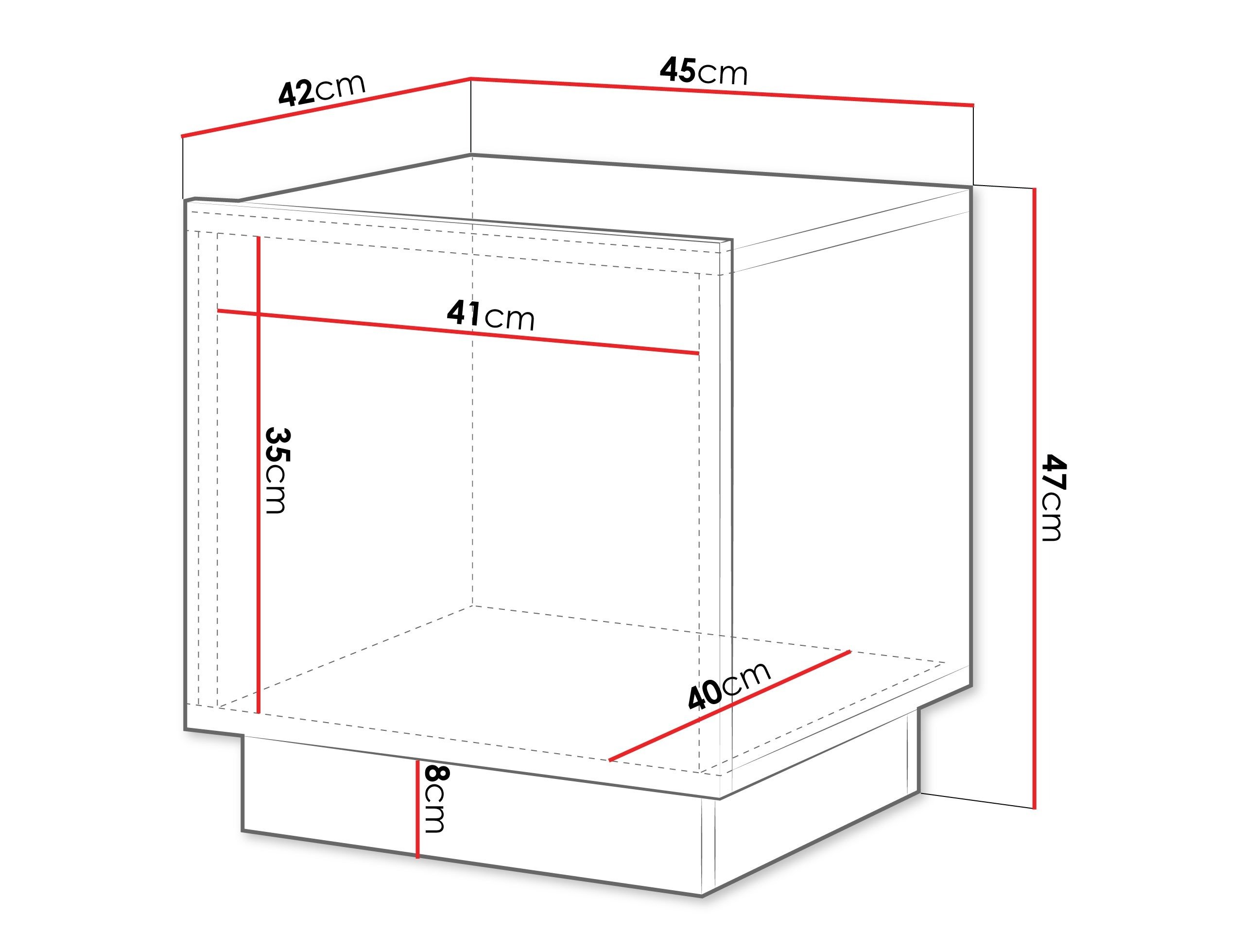 Ensemble de tables de chevet Lusonu 105 (Blanc)